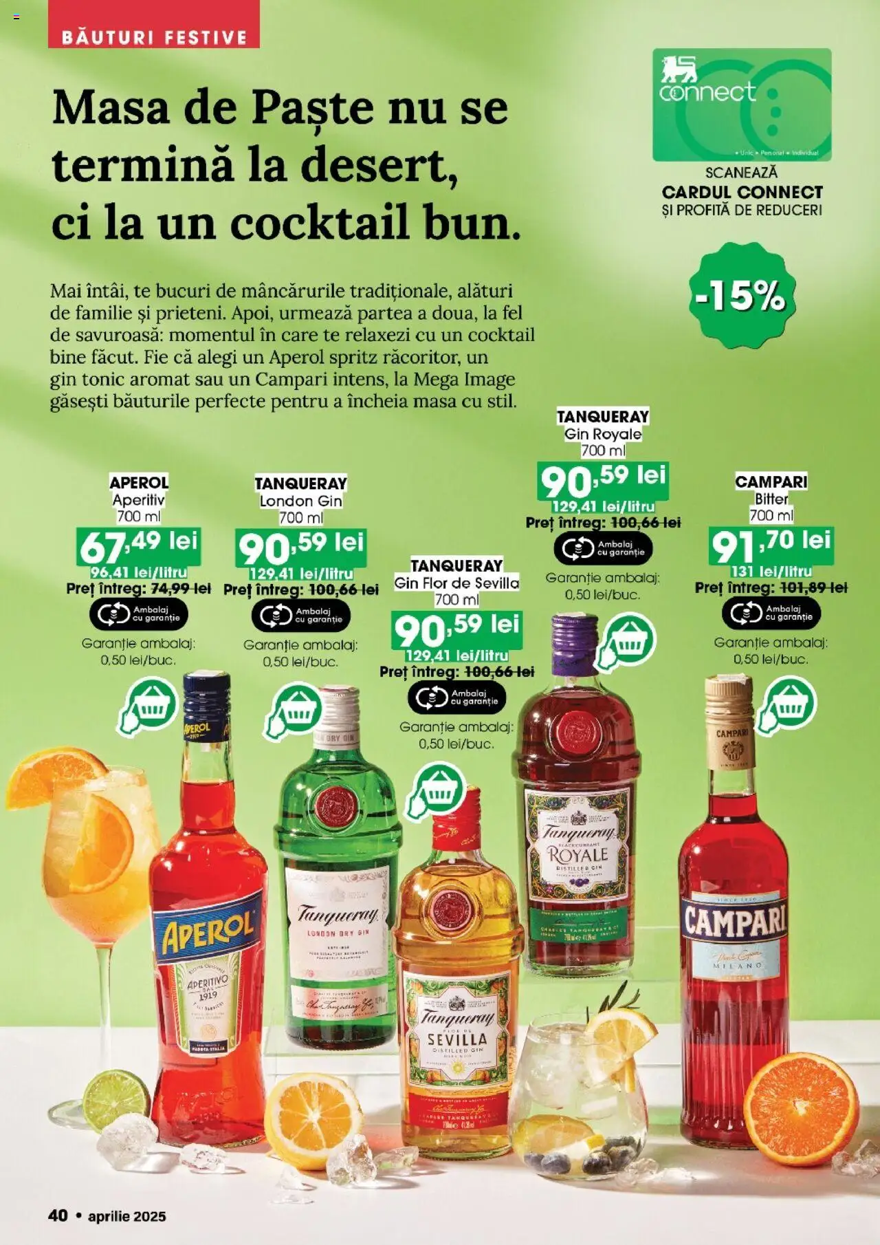 Catalog Mega Image 27 Martie - 22 Aprilie 2025 | Pagina 40 | Produse: Masă, Cocktail, Paste, Aperol