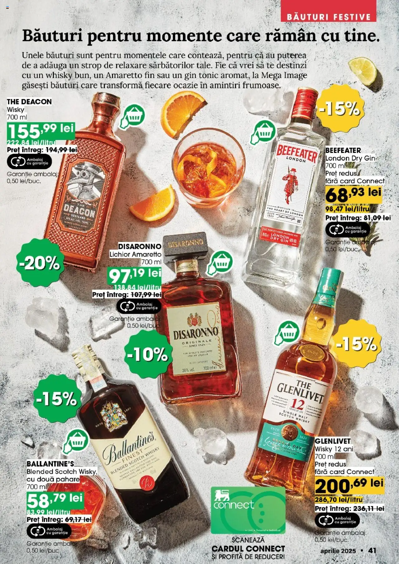 Catalog Mega Image 27 Martie - 22 Aprilie 2025 | Pagina 41 | Produse: Pahare, Lichior, Gin