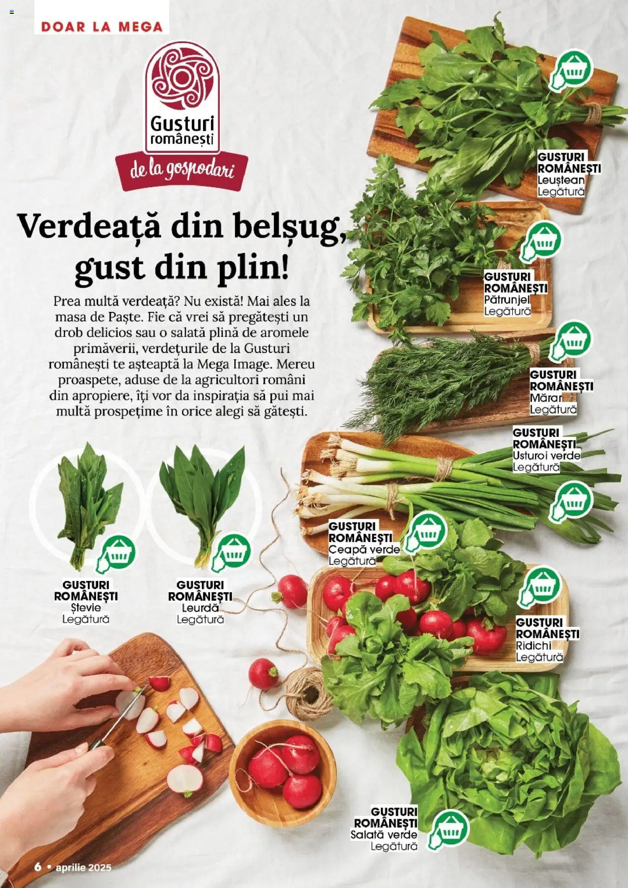 Catalog Mega Image 27 Martie - 22 Aprilie 2025 | Pagina 6 | Produse: Pătrunjel, Mărar, Salată, Usturoi