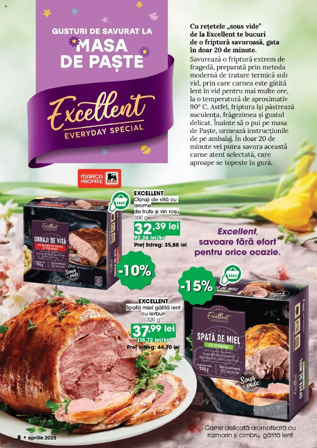 Catalog Mega Image 27 Martie - 22 Aprilie 2025 | Pagina 8 | Produse: Masă, Vin, Paste