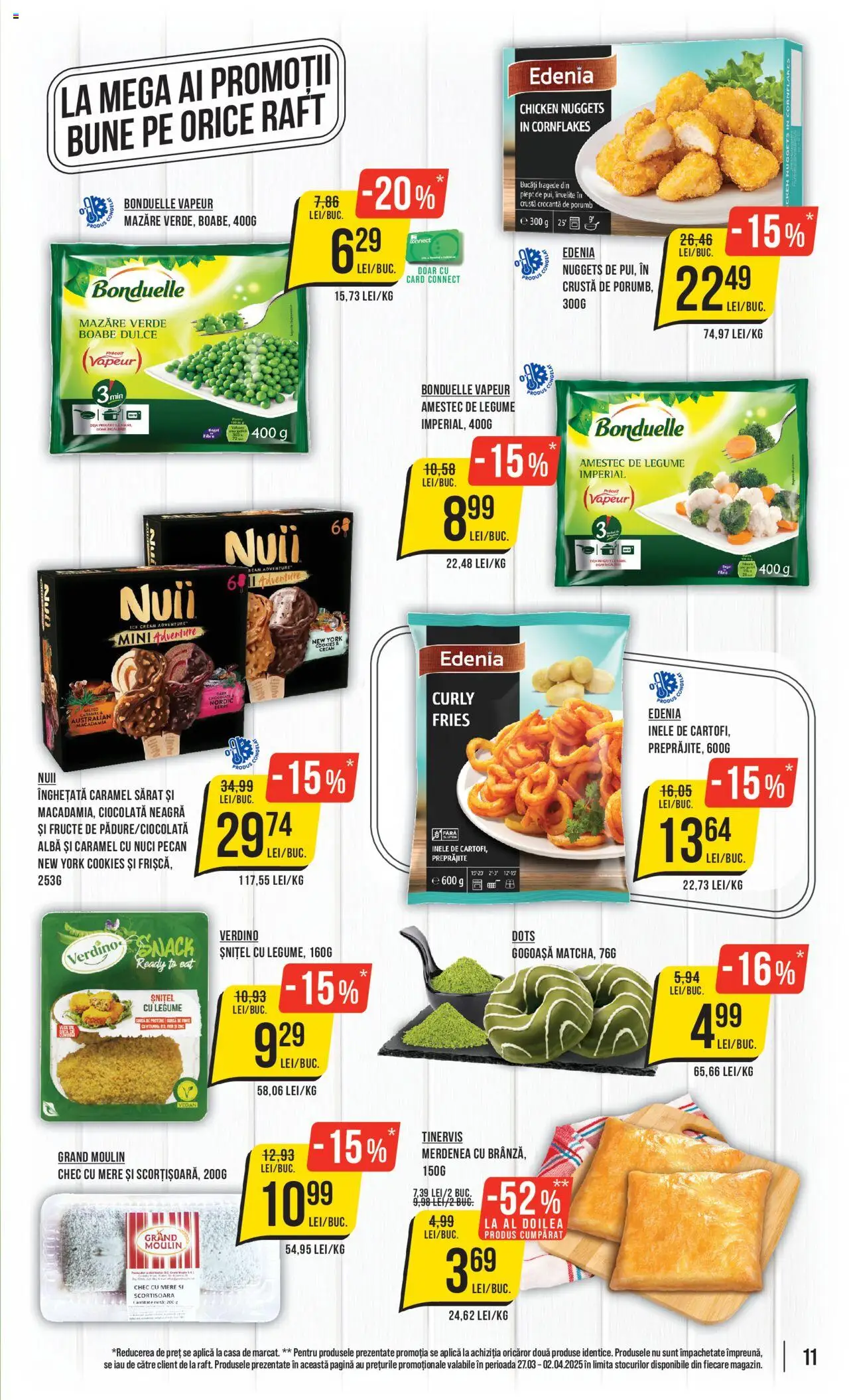 Catalog Mega Image 27 Martie - 2 Aprilie 2025 | Pagina 11 | Produse: Raft, Ciocolată, Frișcă, Legume
