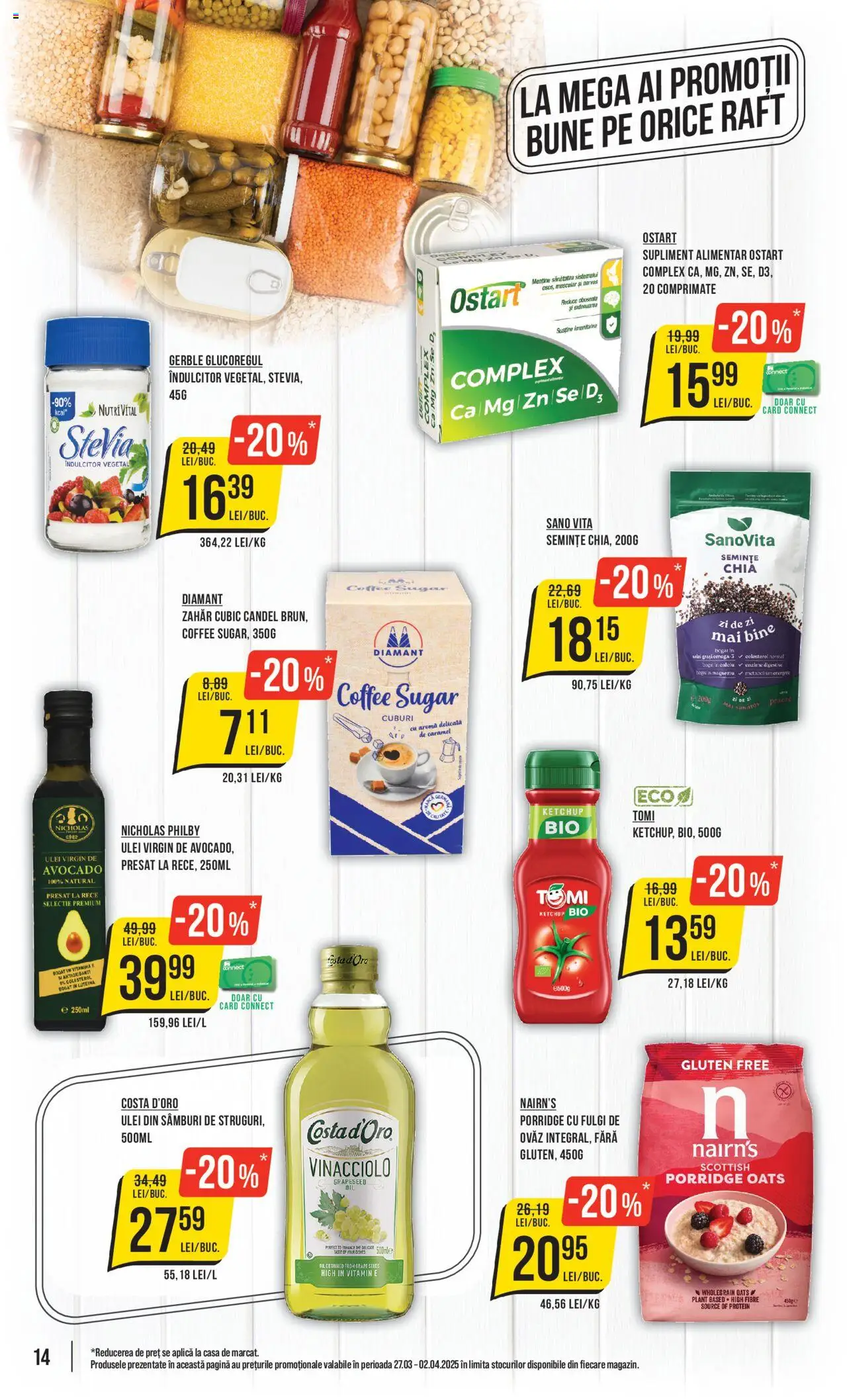 Catalog Mega Image 27 Martie - 2 Aprilie 2025 | Pagina 14 | Produse: Masaüstü kılıfı, Ulei, Avocado, Zahăr