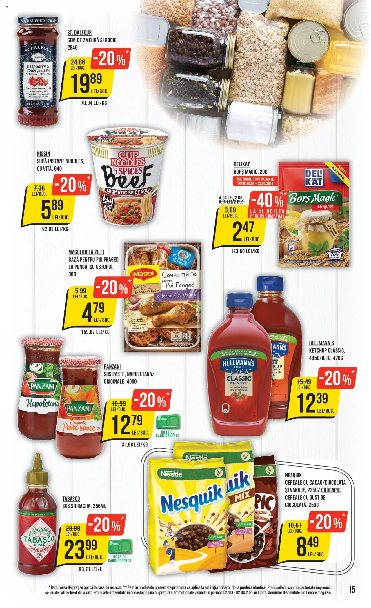 Catalog Mega Image 27 Martie - 2 Aprilie 2025 | Pagina 15 | Produse: Zmeură, Cereale, Ketchup, Sos