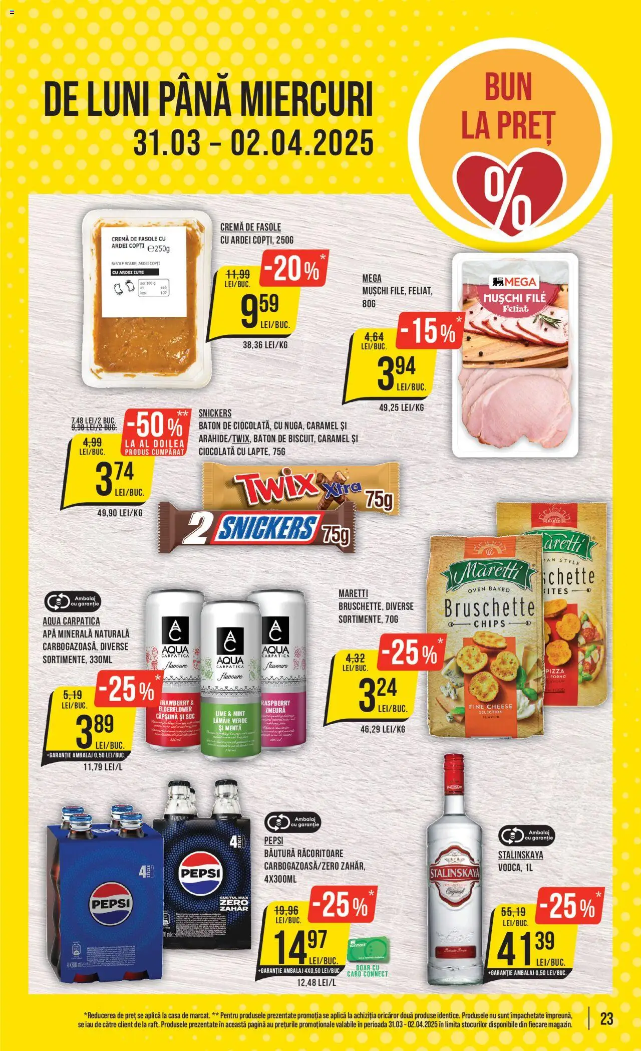 Catalog Mega Image 27 Martie - 2 Aprilie 2025 | Pagina 23 | Produse: Lime, Zmeură, Yazı tahtası kalemi, Lămâie