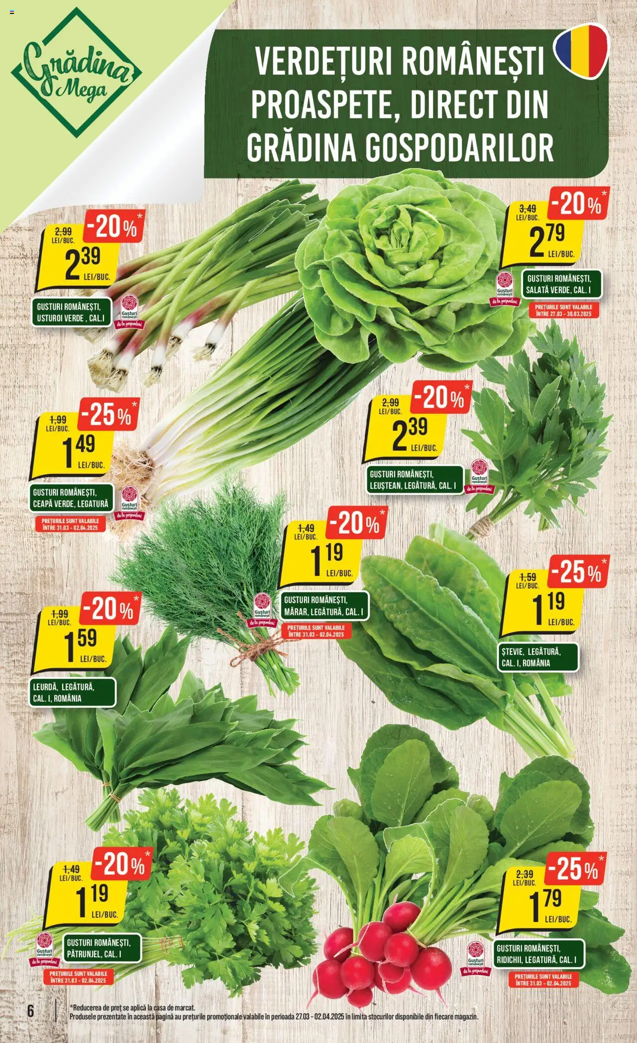 Catalog Mega Image 27 Martie - 2 Aprilie 2025 | Pagina 6 | Produse: Salată, Ceapă, Usturoi