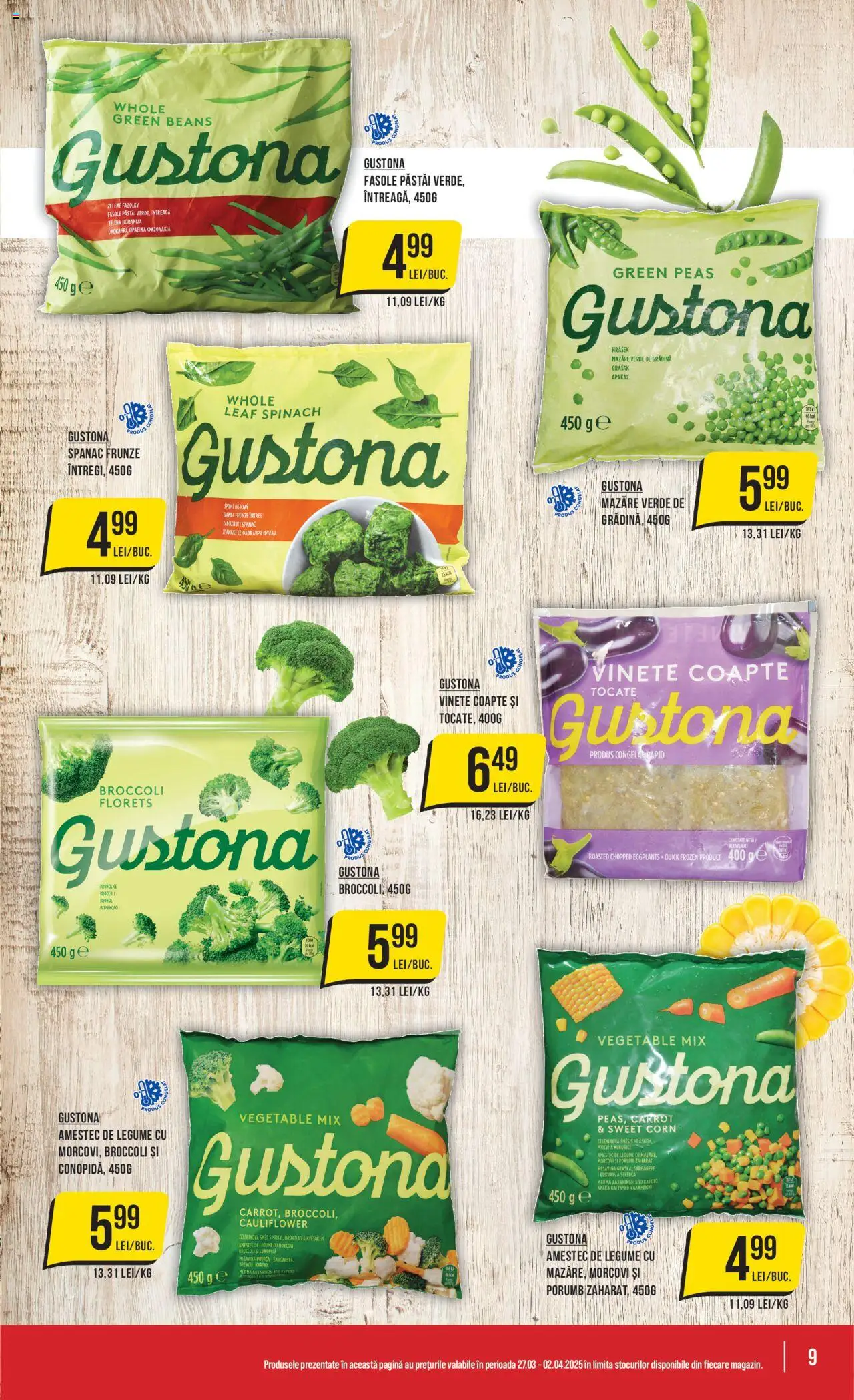 Catalog Mega Image 27 Martie - 2 Aprilie 2025 | Pagina 9 | Produse: Mazăre, Conopidă, Morcovi, Porumb