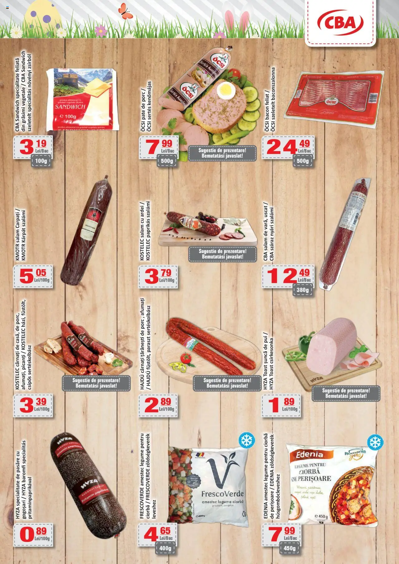 Catalog CBA 5 - 24 Aprilie 2025 | Pagina 3 | Produse: Pate, Bacon, Șuncă, Cârnați