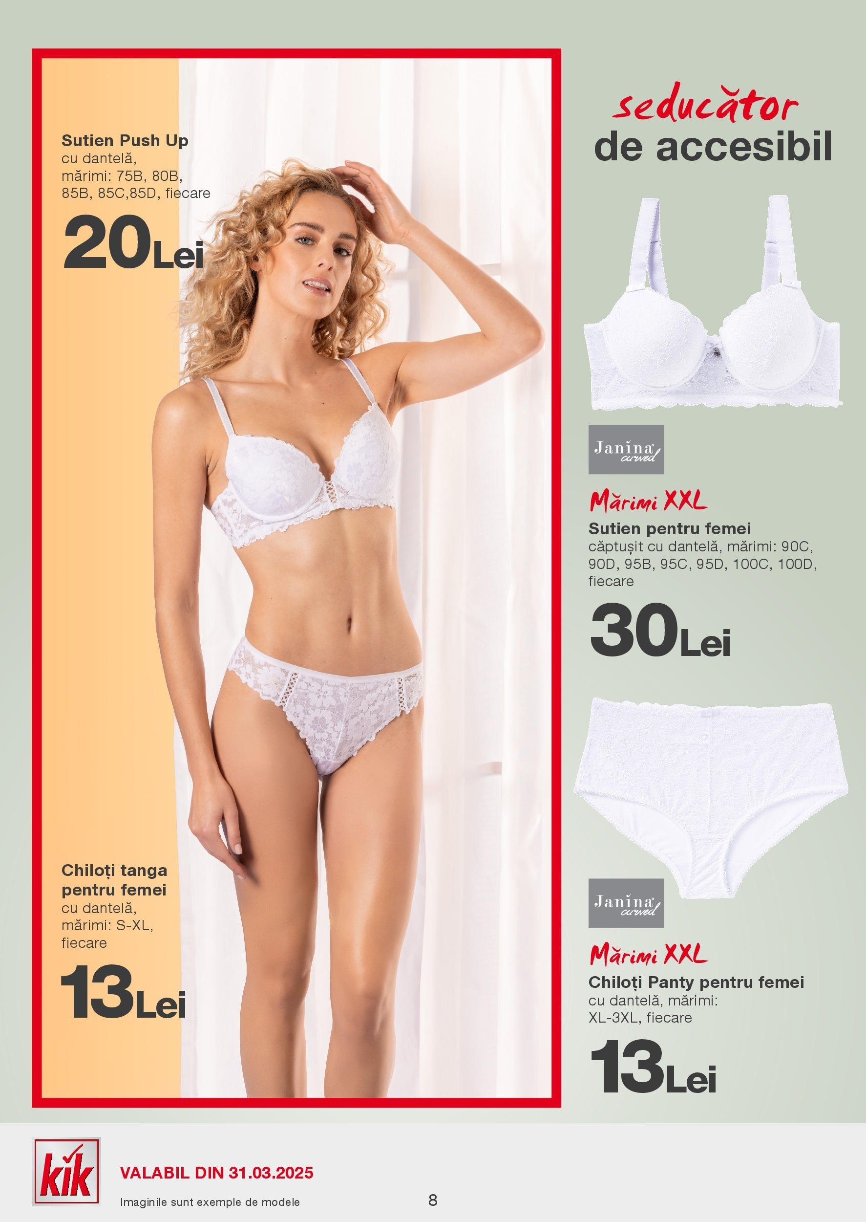 Catalog Kik 31 Martie - 6 Aprilie 2025 | Pagina 8 | Produse: Chiloți, Sutien