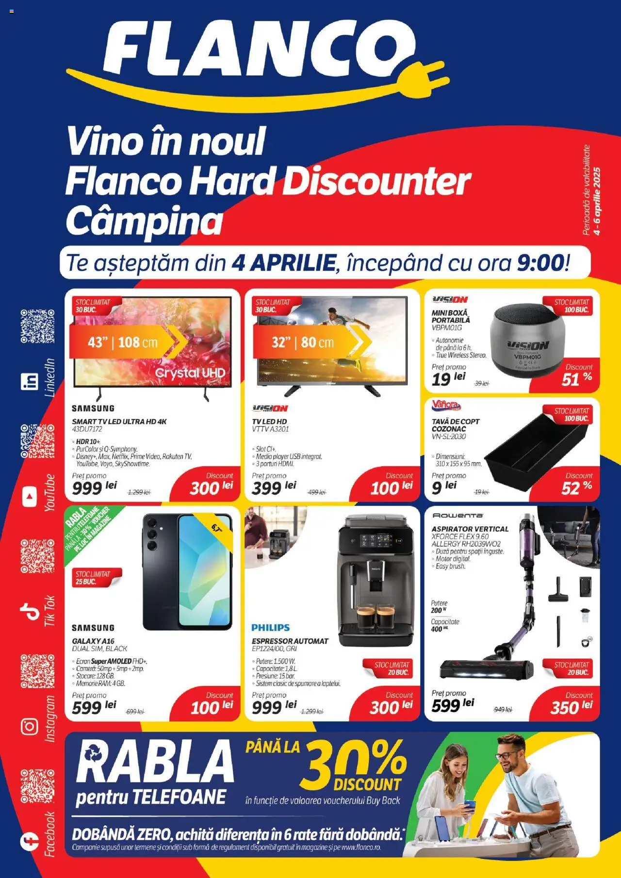Catalog Flanco 4 - 6 Aprilie 2025 | Pagina 1 | Produse: Espressor, Memorie, Player, Cameră