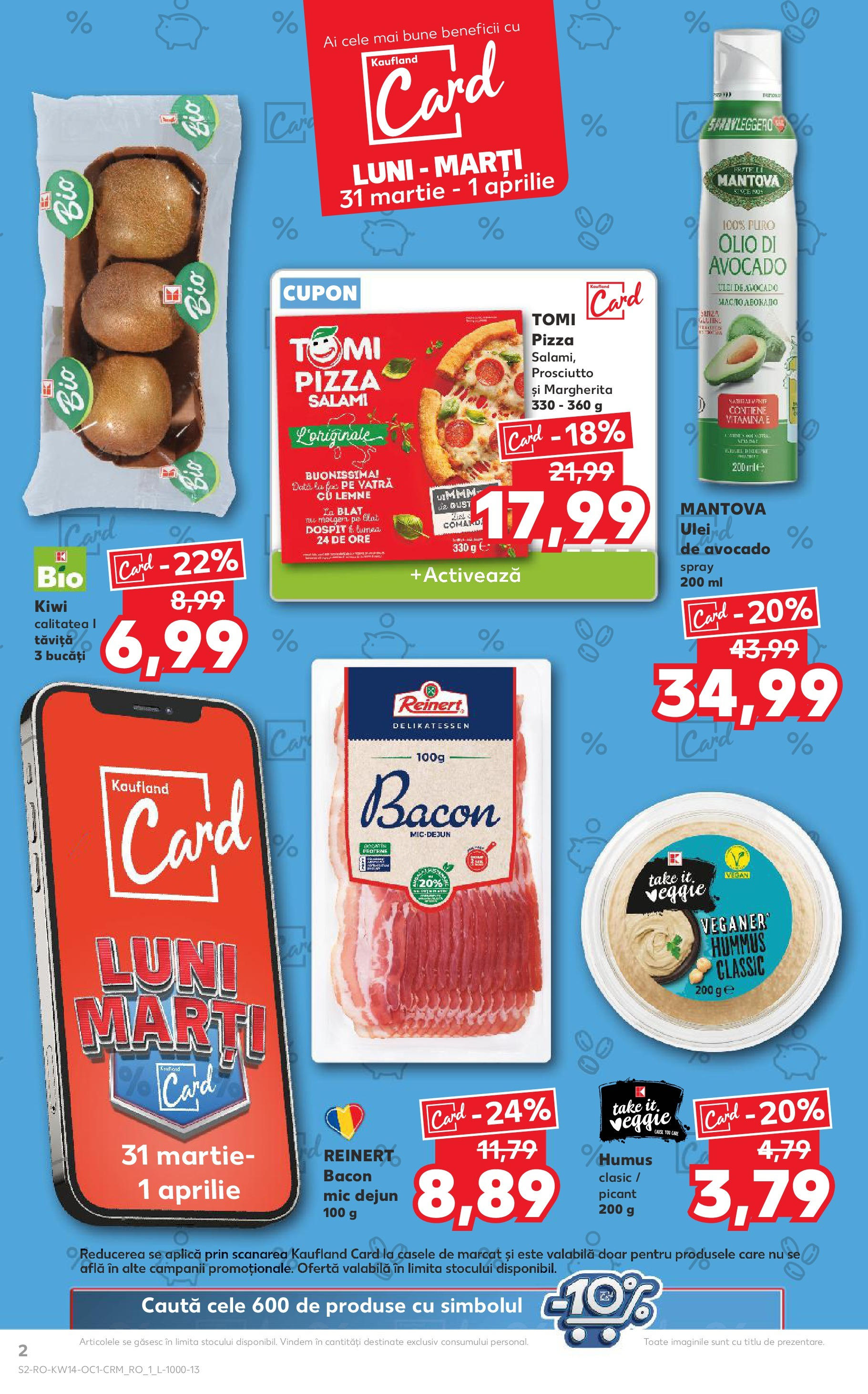 Catalog Kaufland 31 Martie - 1 Aprilie 2025 | Pagina 2 | Produse: Masaüstü kılıfı, Pizza, Kiwi, Avocado
