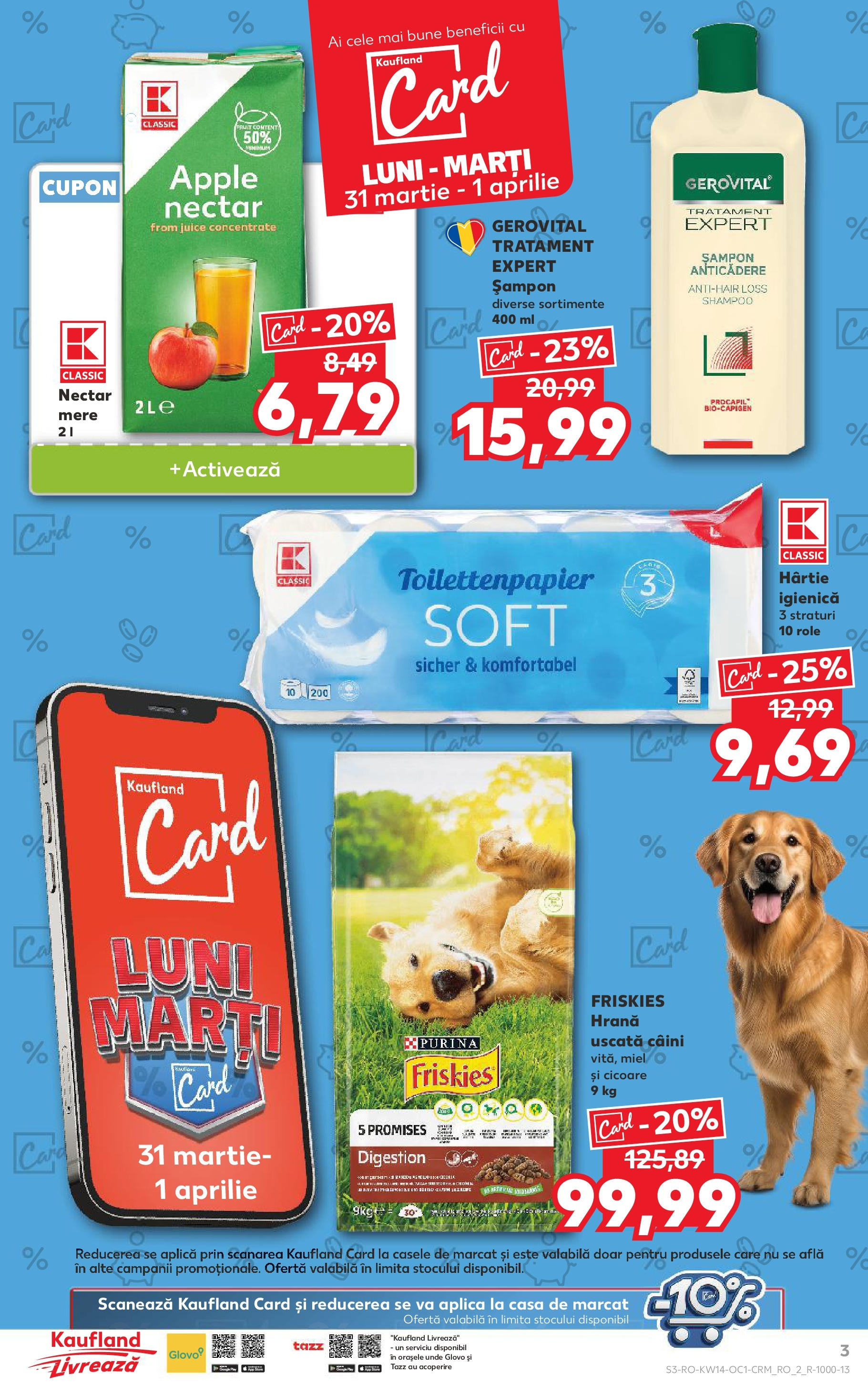 Catalog Kaufland 31 Martie - 1 Aprilie 2025 | Pagina 3 | Produse: Role, Șampon, Apple, Mere