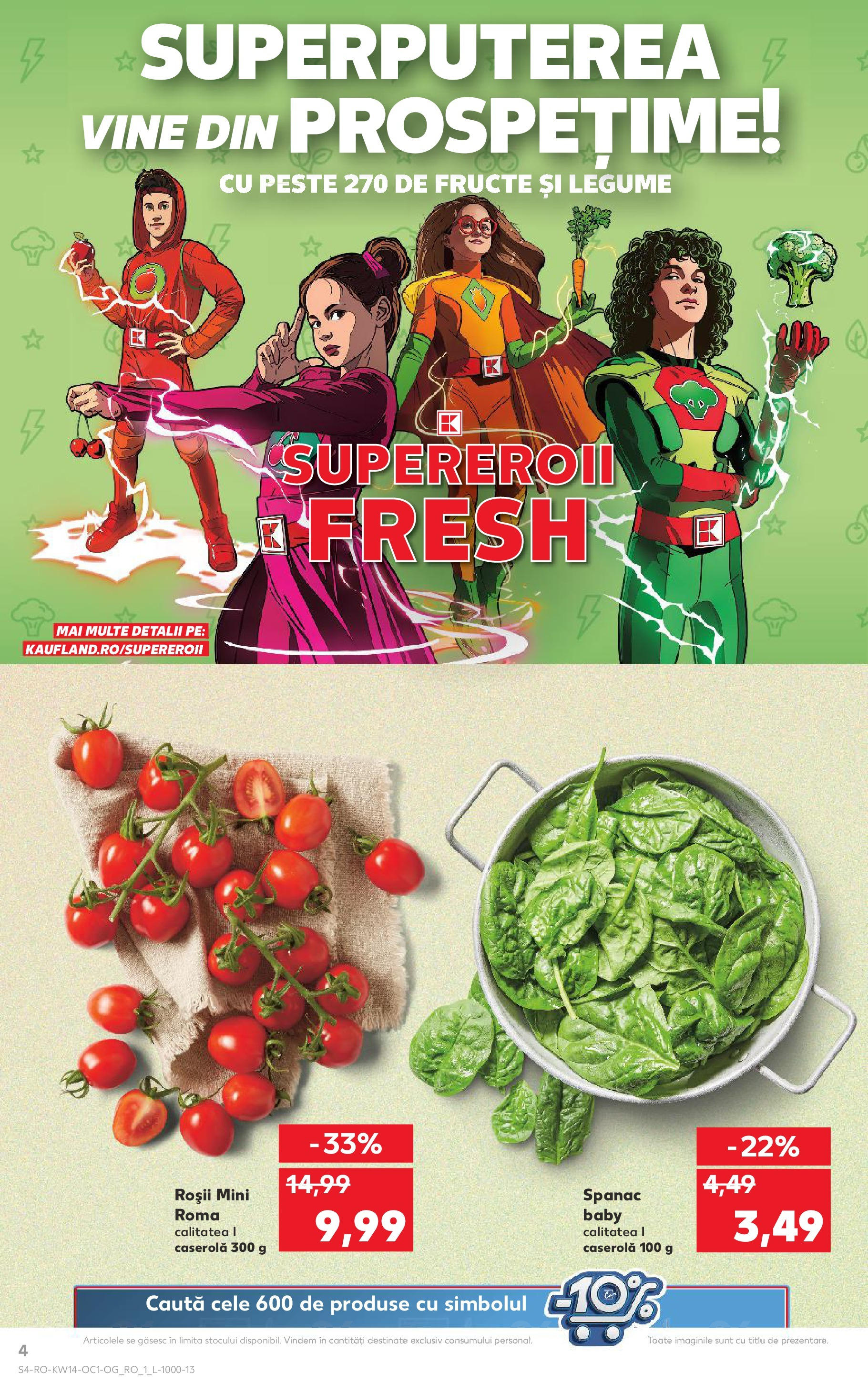 Catalog Kaufland 31 Martie - 1 Aprilie 2025 | Pagina 4 | Produse: Roșii, Pește, Legume, Fructe