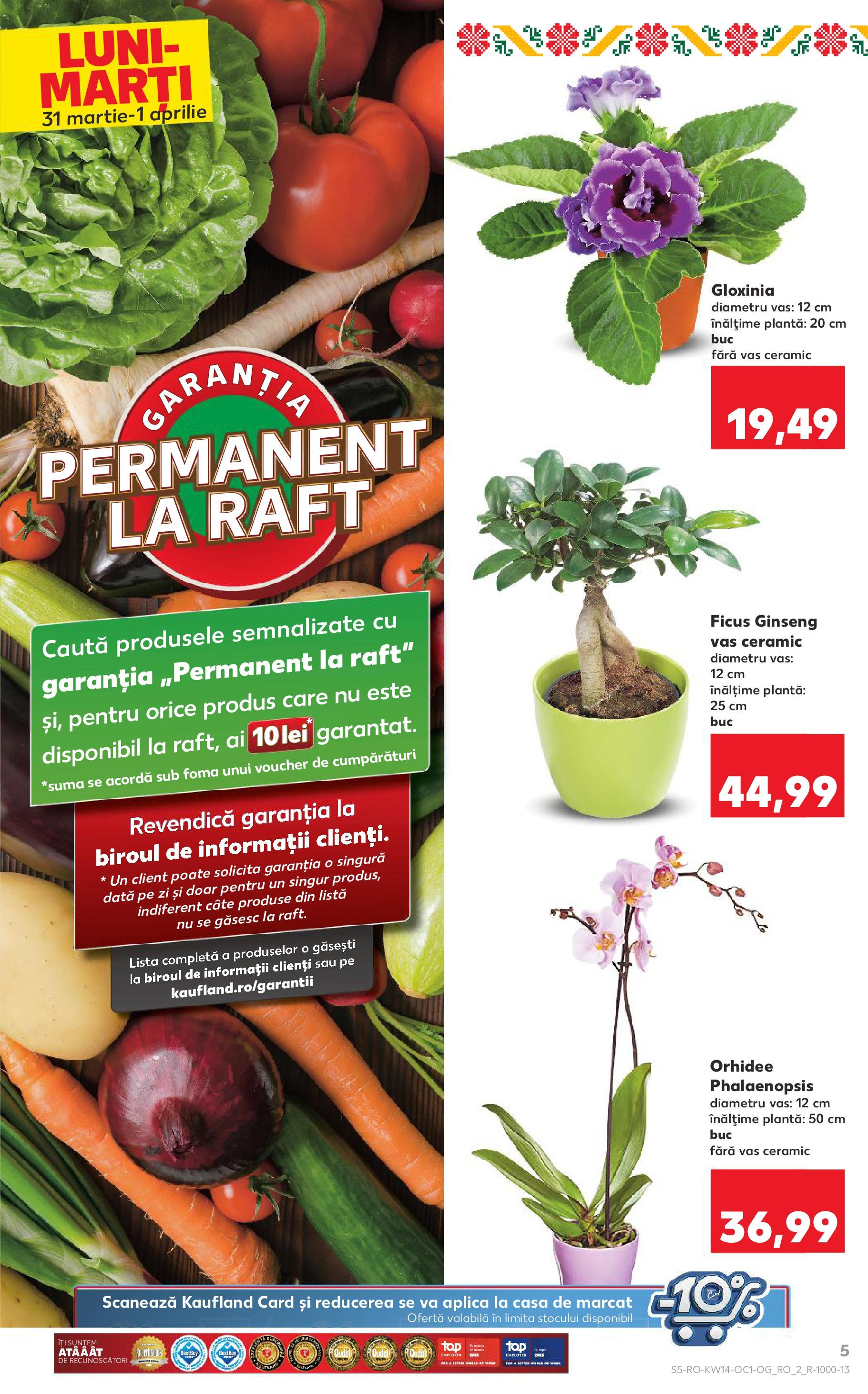 Catalog Kaufland 31 Martie - 1 Aprilie 2025 | Pagina 5 | Produse: Orhidee, Raft