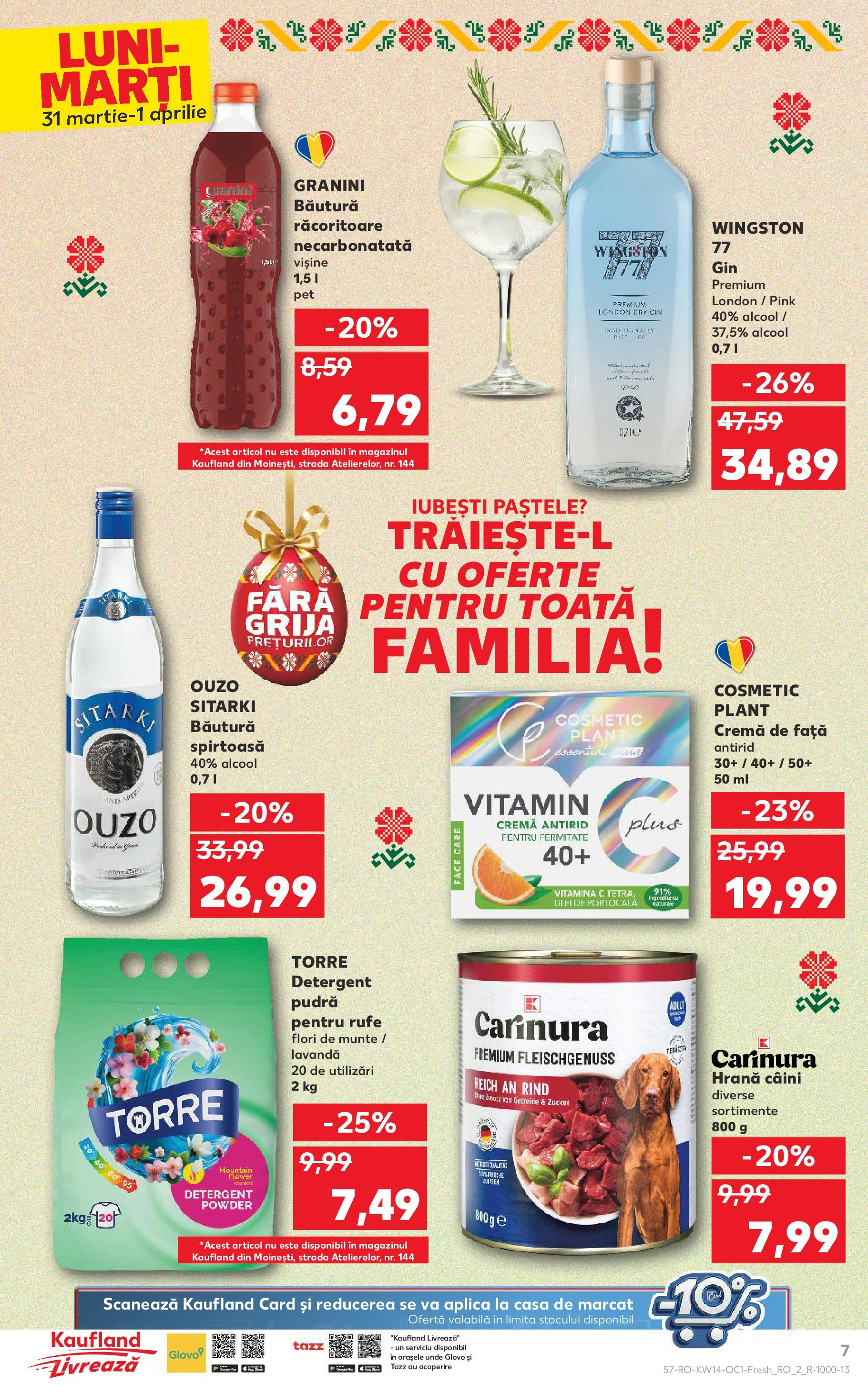 Catalog Kaufland 31 Martie - 1 Aprilie 2025 | Pagina 7 | Produse: Pudră, Cremă, Detergent, Gin