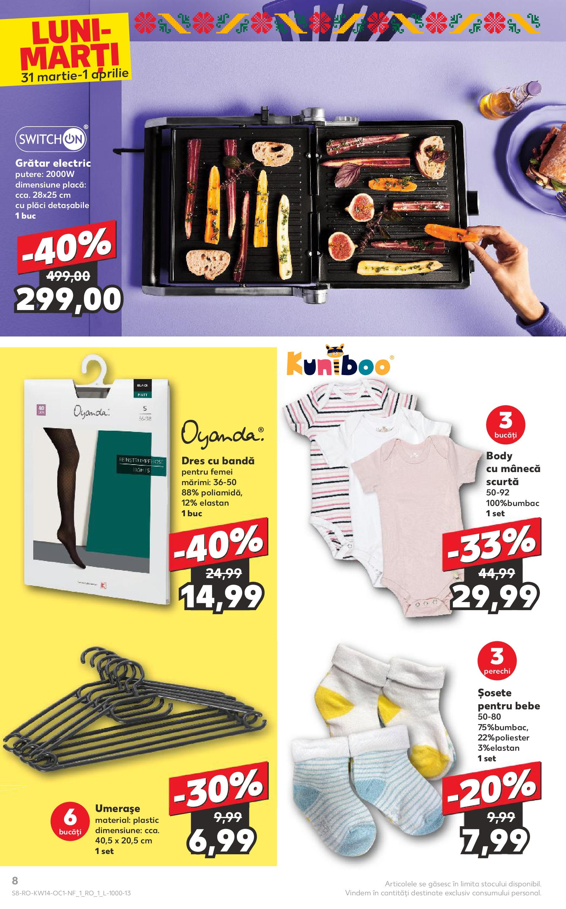 Catalog Kaufland 31 Martie - 1 Aprilie 2025 | Pagina 8 | Produse: Body, Grătar, Șosete