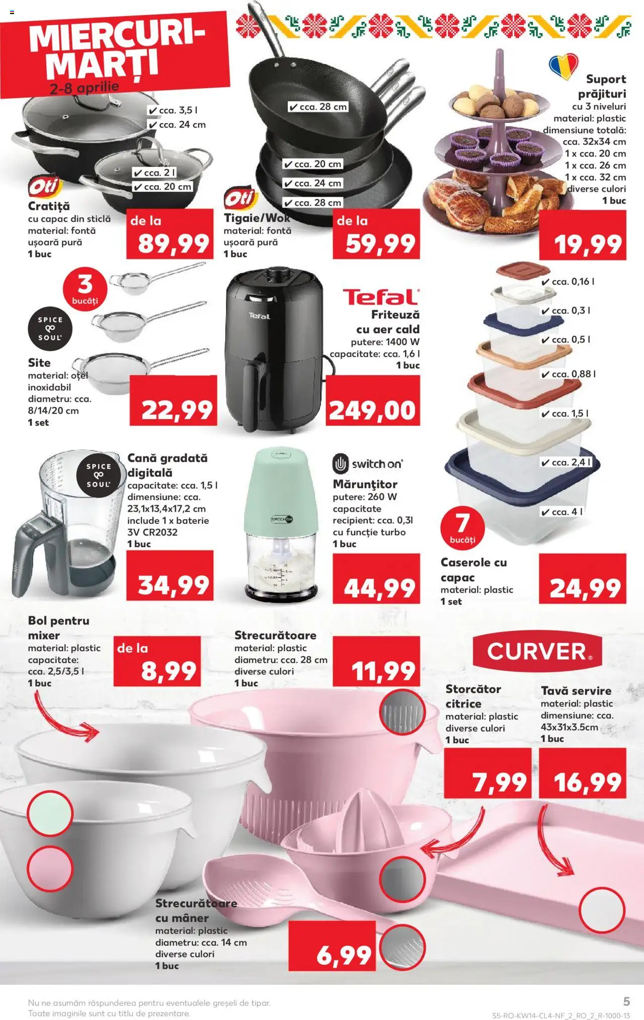 Catalog Kaufland 2 - 8 Aprilie 2025 | Pagina 5 | Produse: Cratiță, Mixer, Storcător, Bol