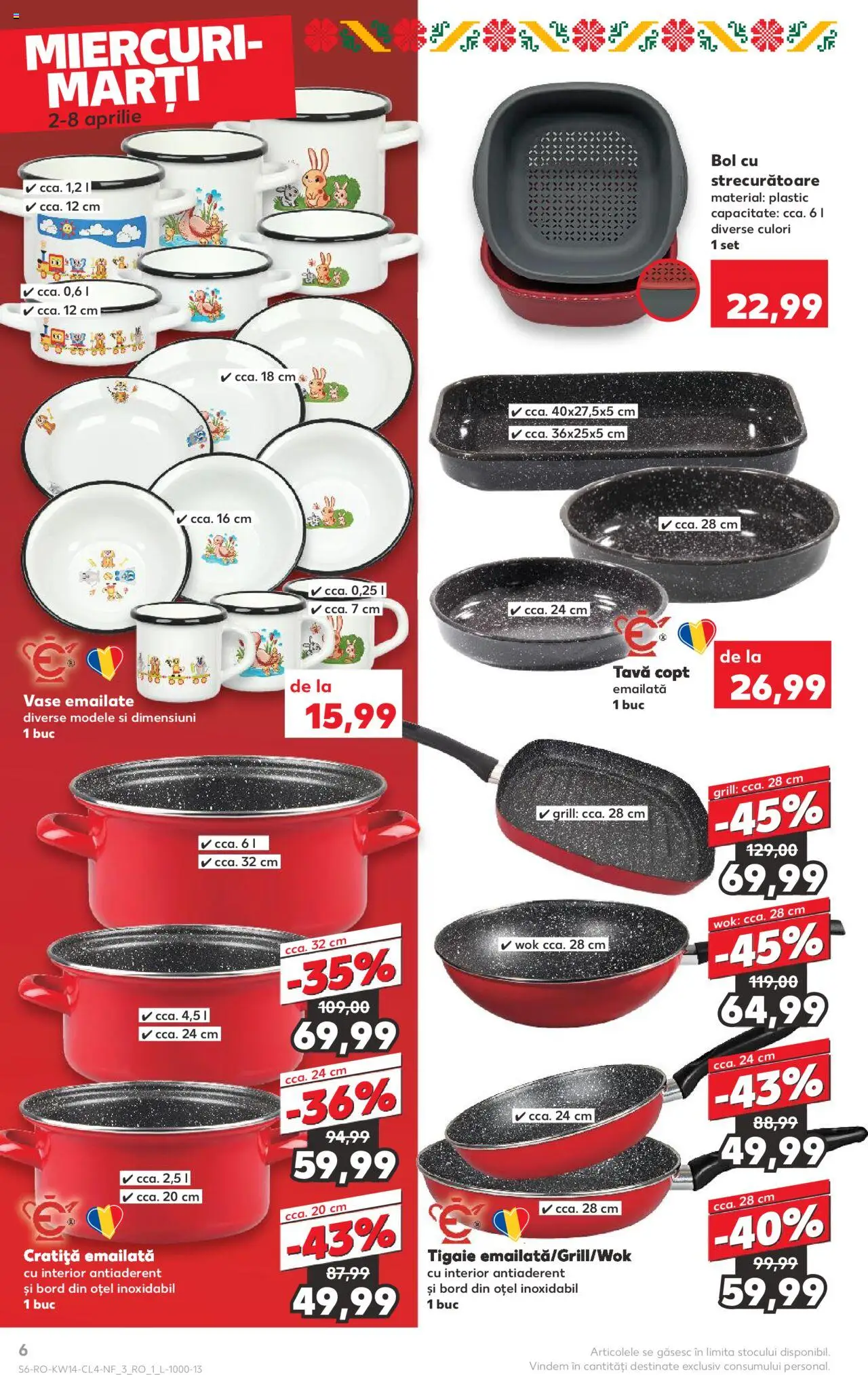 Catalog Kaufland 2 - 8 Aprilie 2025 | Pagina 6 | Produse: Tigaie, Cratiță, Grill, Bol