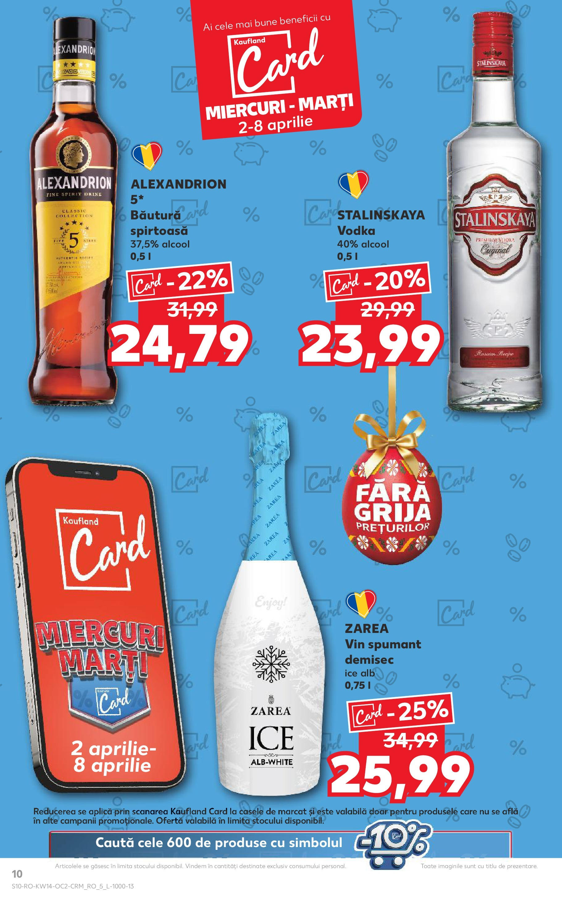 Catalog Kaufland 2 - 8 Aprilie 2025 | Pagina 10 | Produse: Vin, Vodka