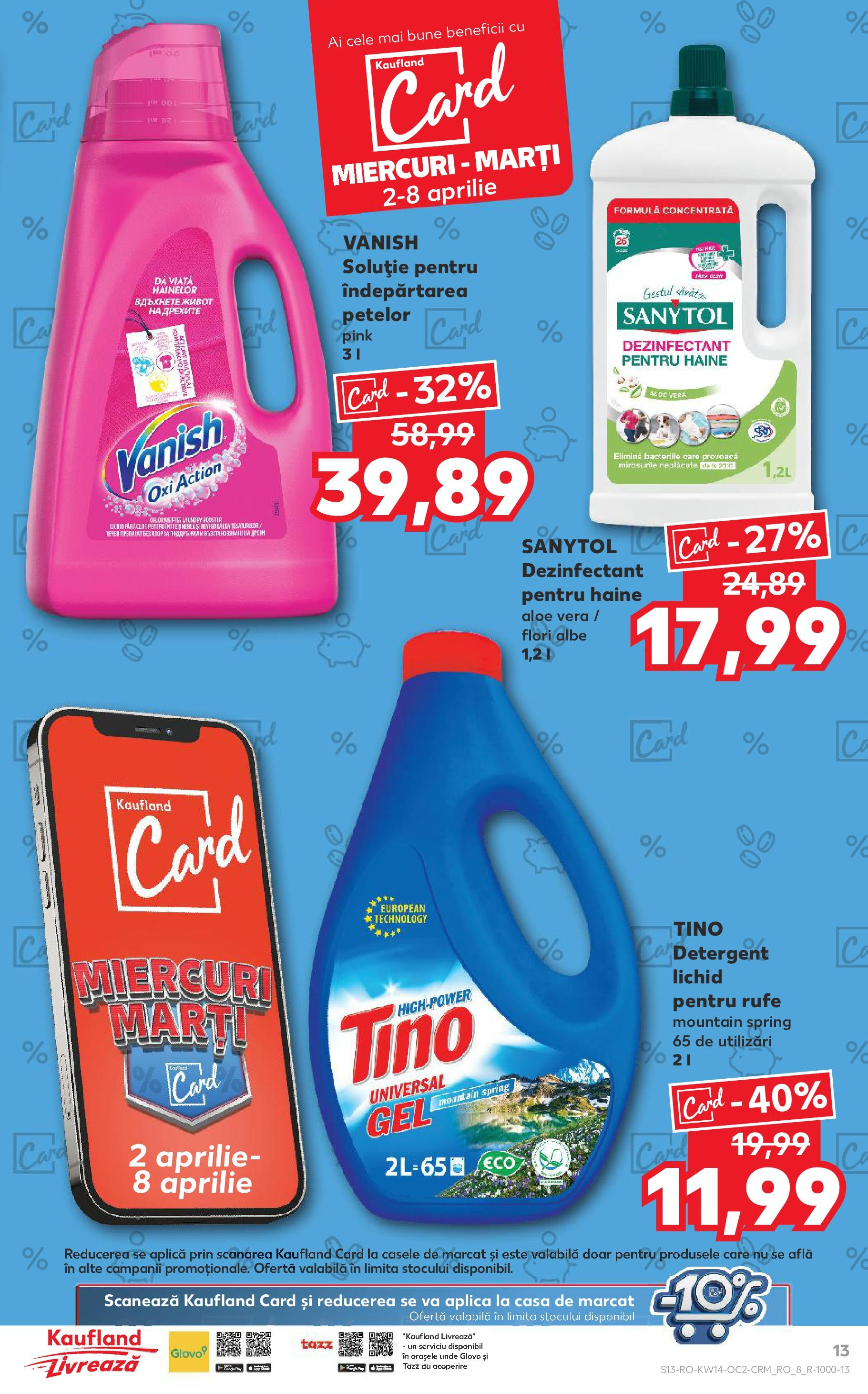 Catalog Kaufland 2 - 8 Aprilie 2025 | Pagina 13 | Produse: Pară, Aloe vera, Detergent, Çelik Mama ve Su Kabı