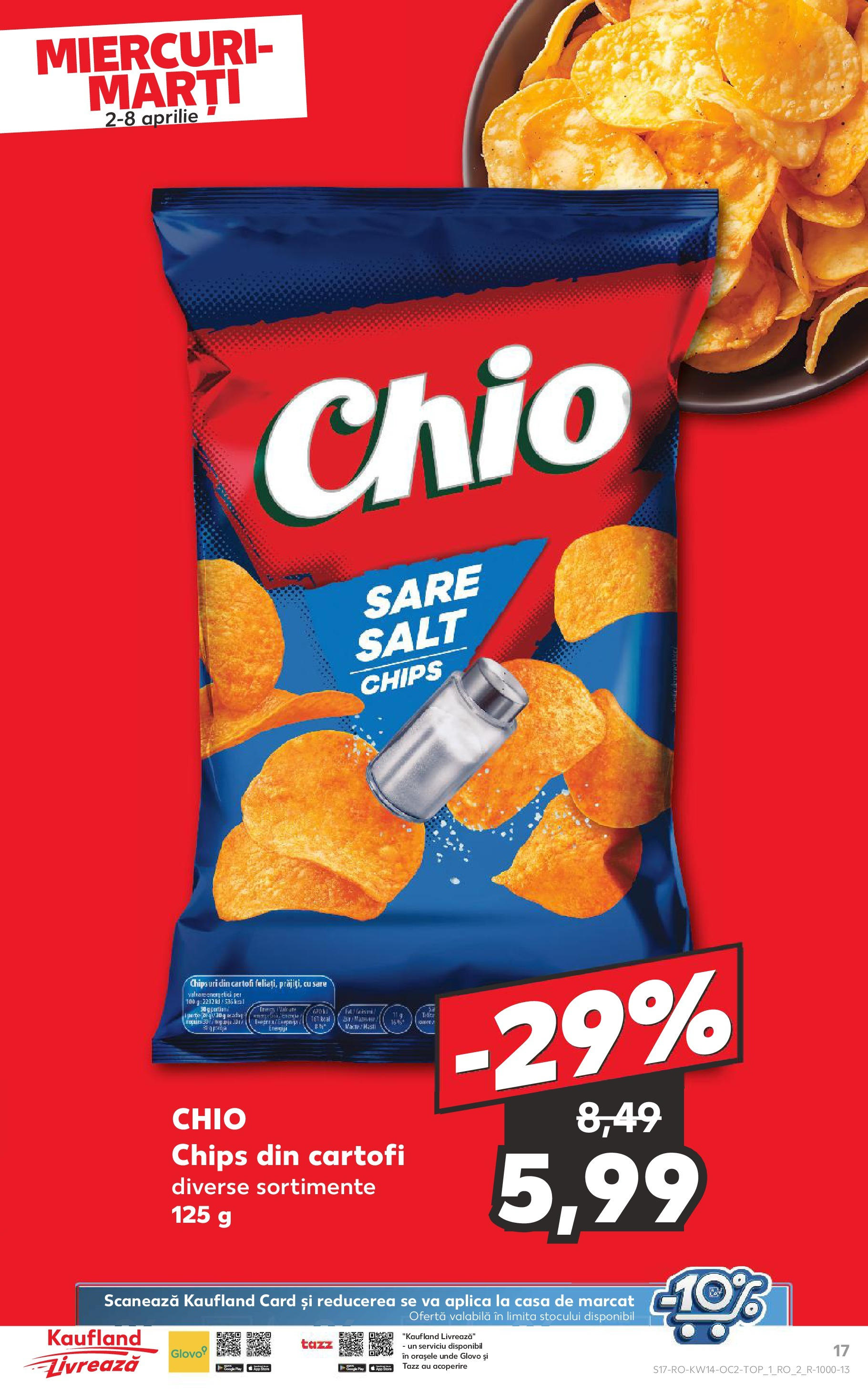 Catalog Kaufland 2 - 8 Aprilie 2025 | Pagina 17 | Produse: Chipsuri, Cartofi, Sare