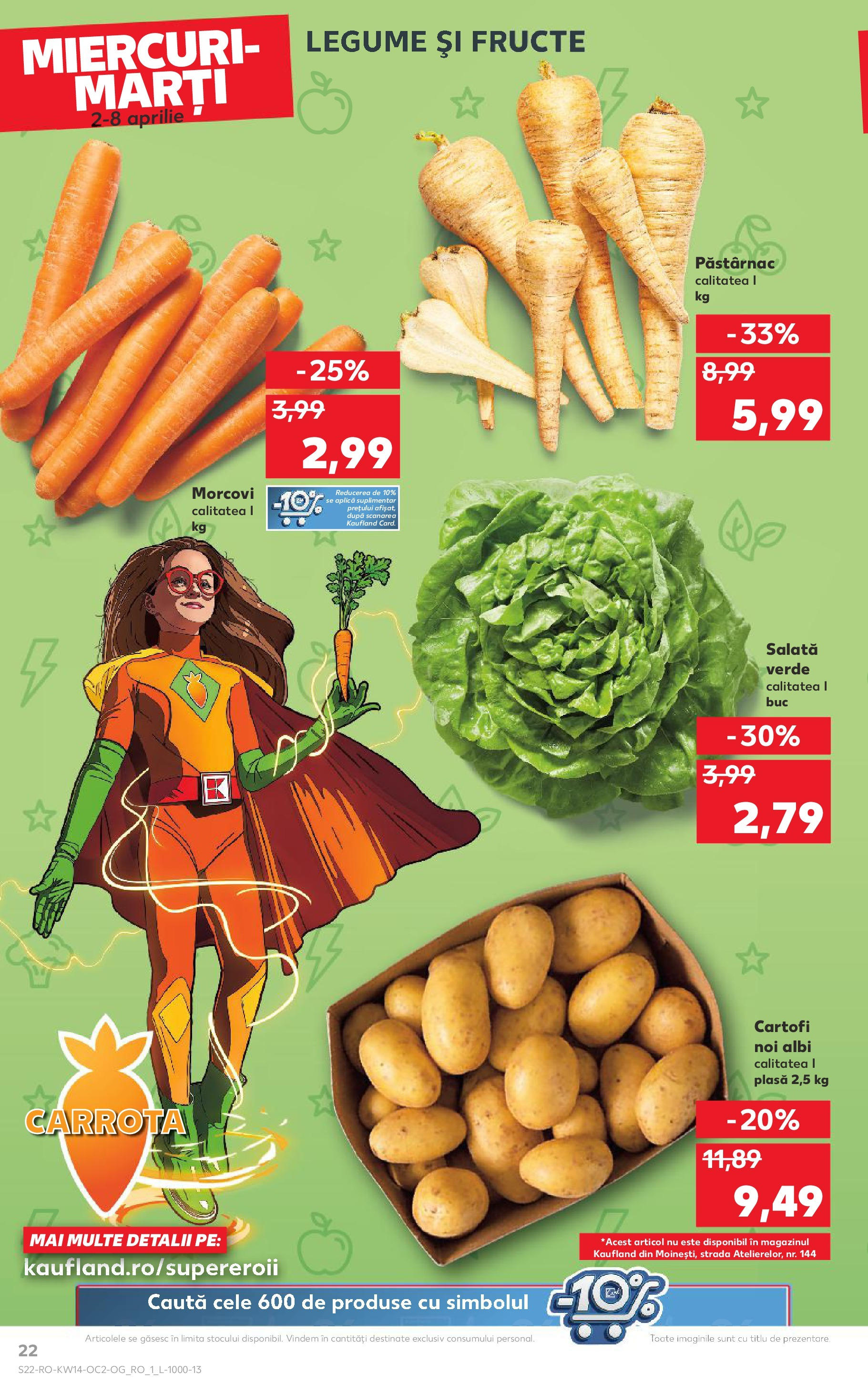 Catalog Kaufland 2 - 8 Aprilie 2025 | Pagina 22 | Produse: Press Kemik, Salată, Cartofi, Legume