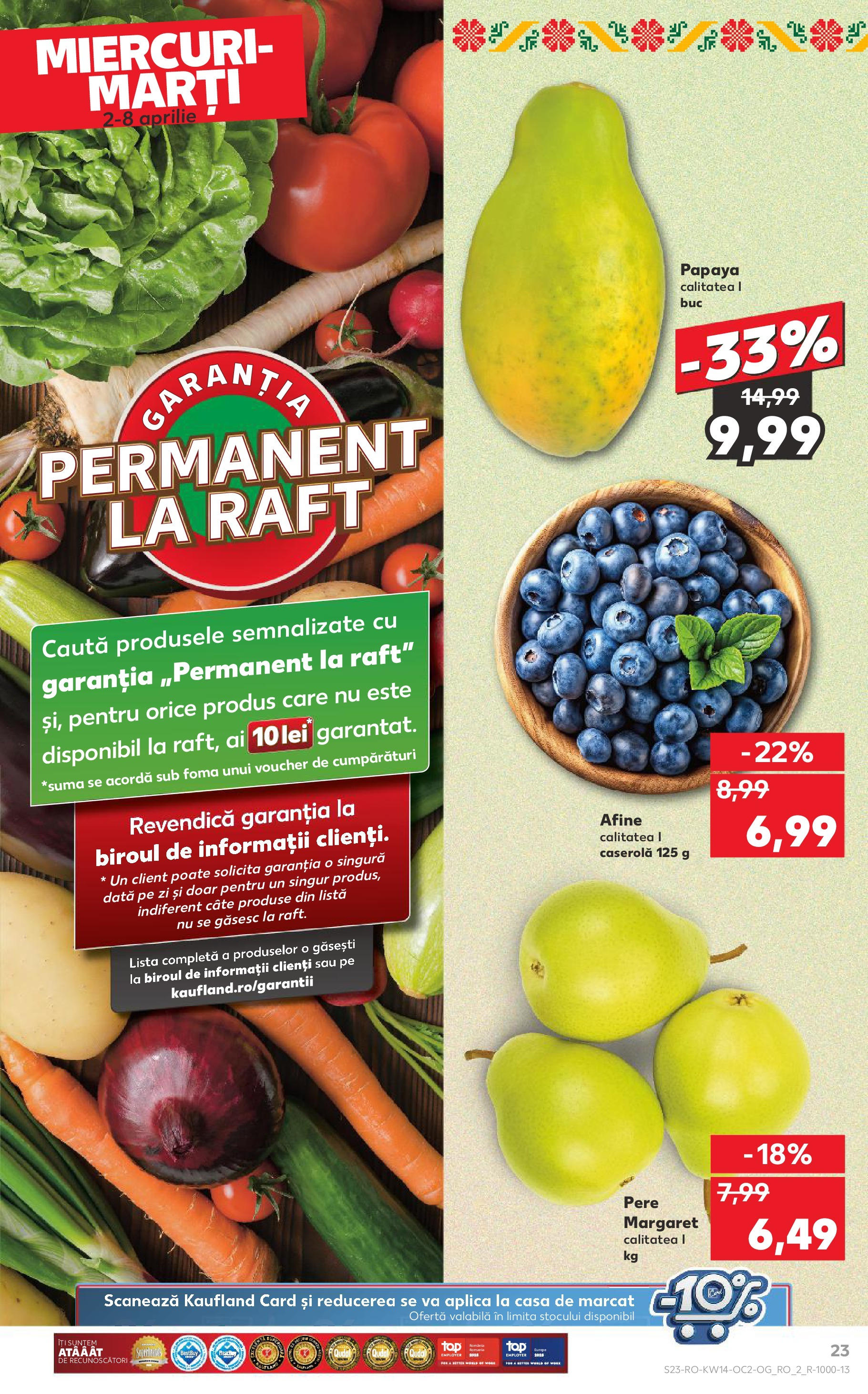 Catalog Kaufland 2 - 8 Aprilie 2025 | Pagina 23 | Produse: Afine, Raft, Boncuklu Oyuncakları