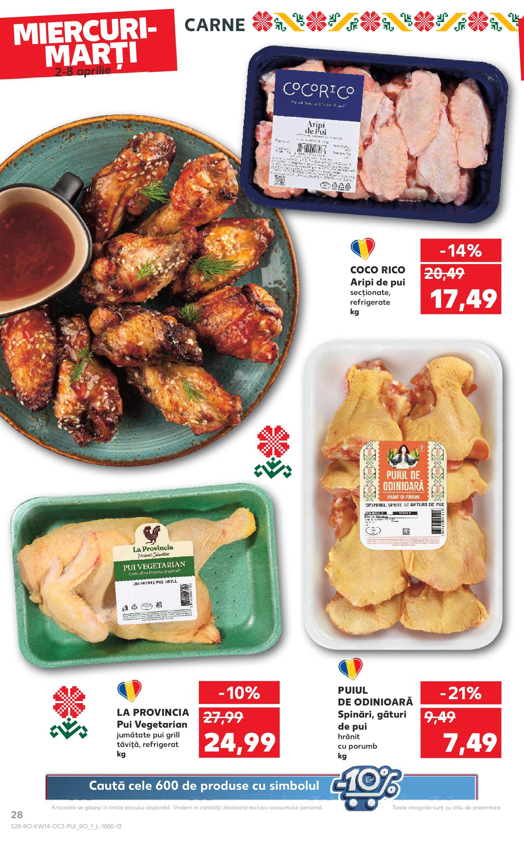 Catalog Kaufland 2 - 8 Aprilie 2025 | Pagina 28 | Produse: Grill, Hacıyatmaz Kedi Oyuncağı, Porumb, Legume