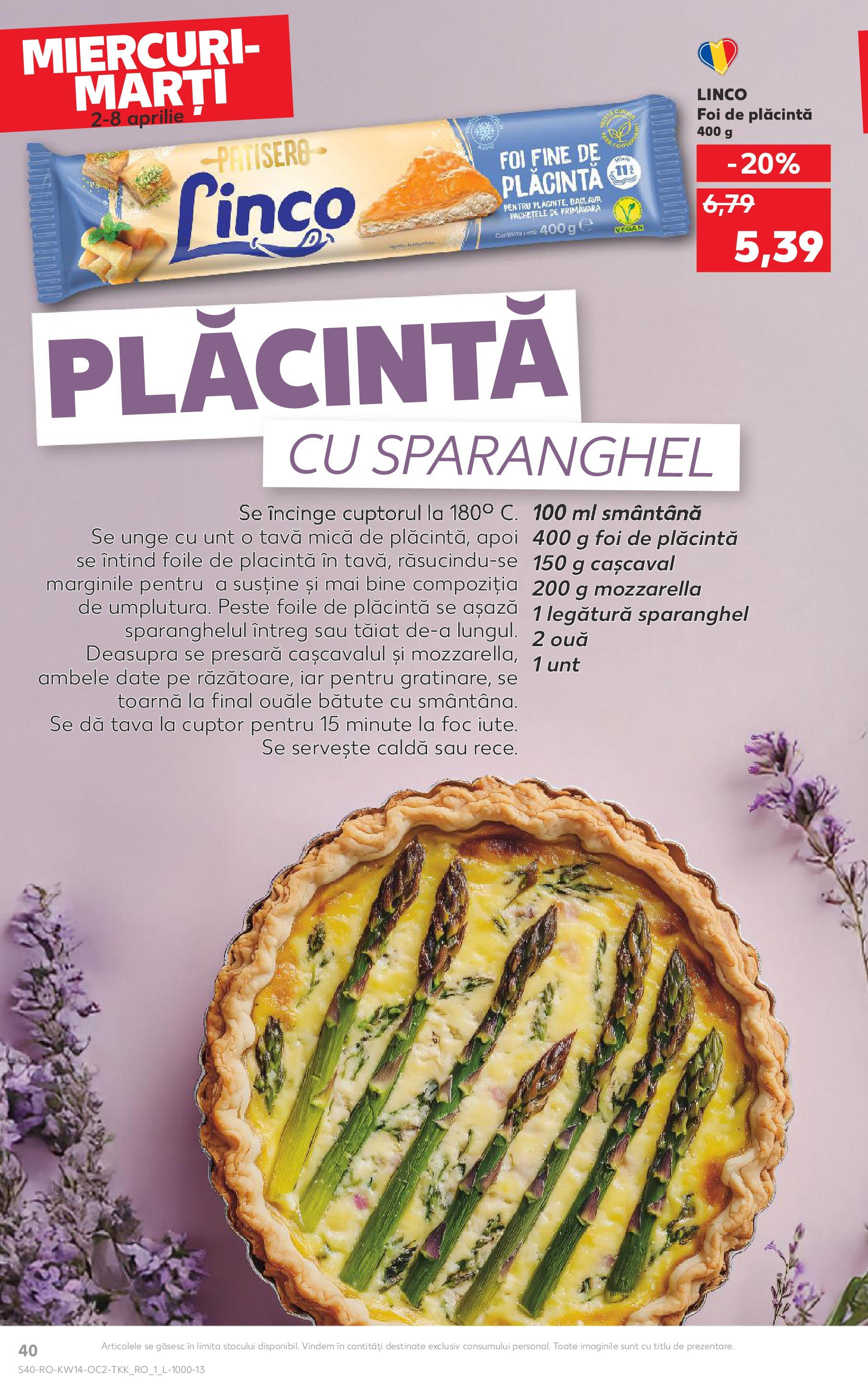 Catalog Kaufland 2 - 8 Aprilie 2025 | Pagina 40 | Produse: Unt, Ouă, Pește, Smântână