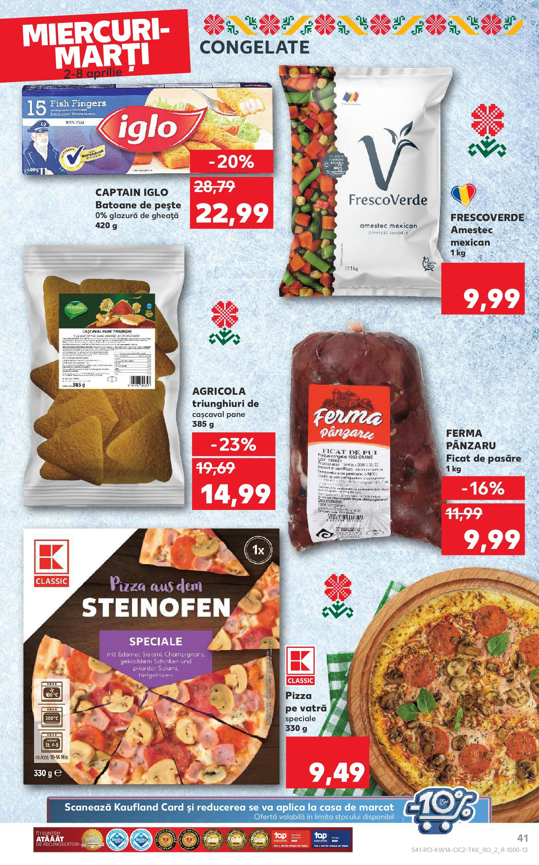 Catalog Kaufland 2 - 8 Aprilie 2025 | Pagina 41 | Produse: Marker kalem, Hacıyatmaz Kedi Oyuncağı, Cașcaval, Pește