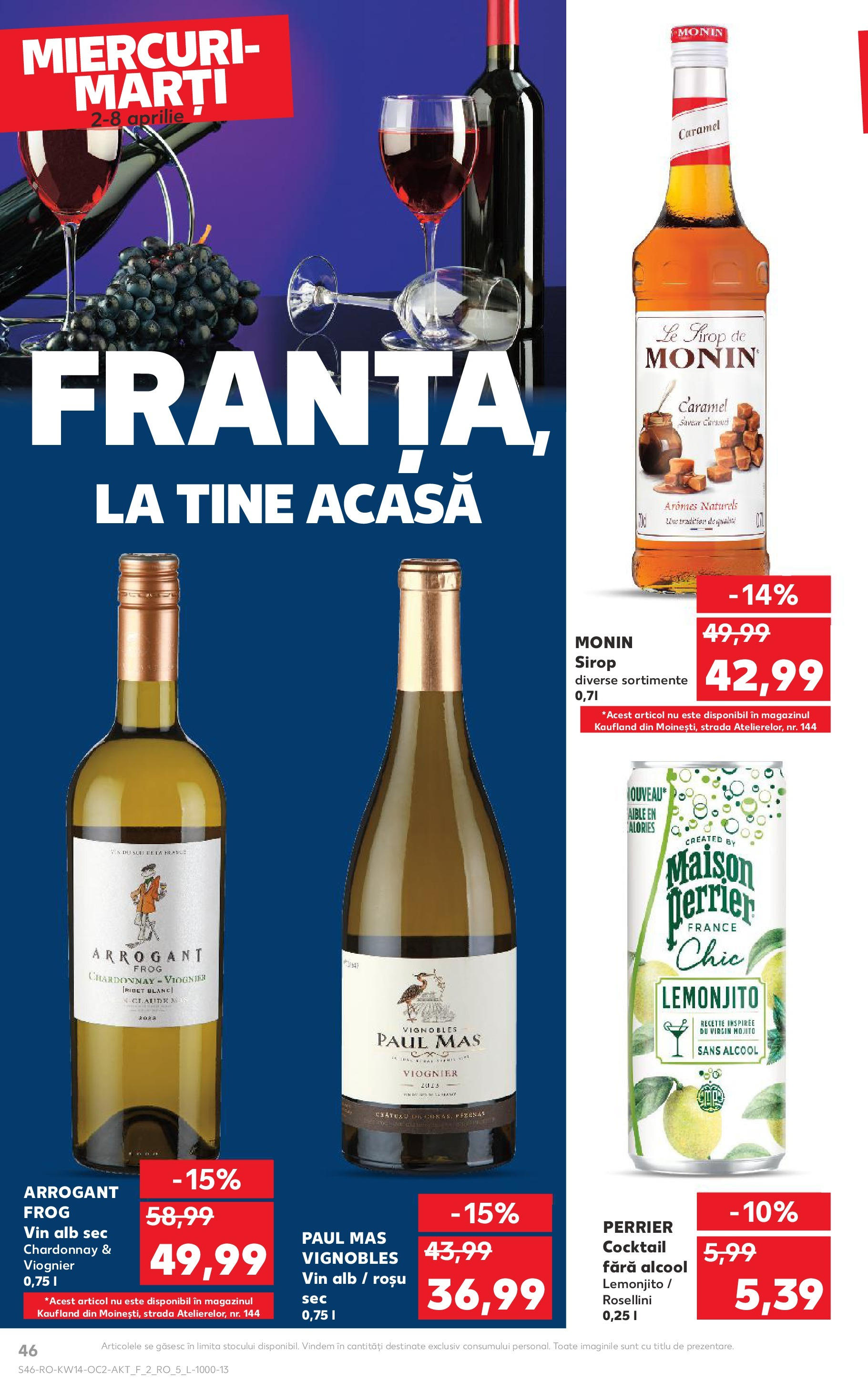 Catalog Kaufland 2 - 8 Aprilie 2025 | Pagina 46 | Produse: Lunettes pour le ski, Vin, Cocktail, Sirop