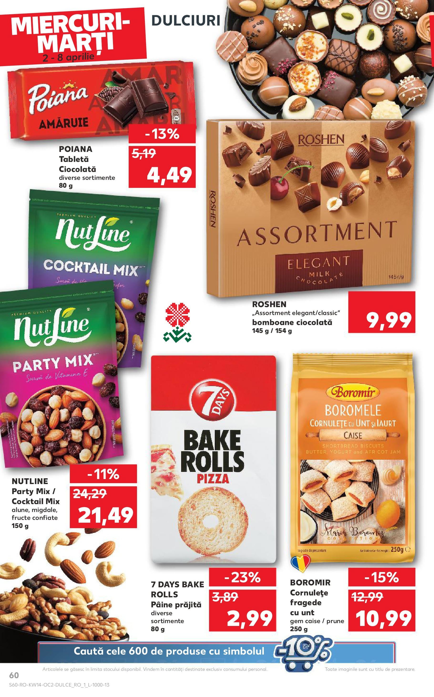 Catalog Kaufland 2 - 8 Aprilie 2025 | Pagina 60 | Produse: Gem, Pizza, Cornulețe, Fructe