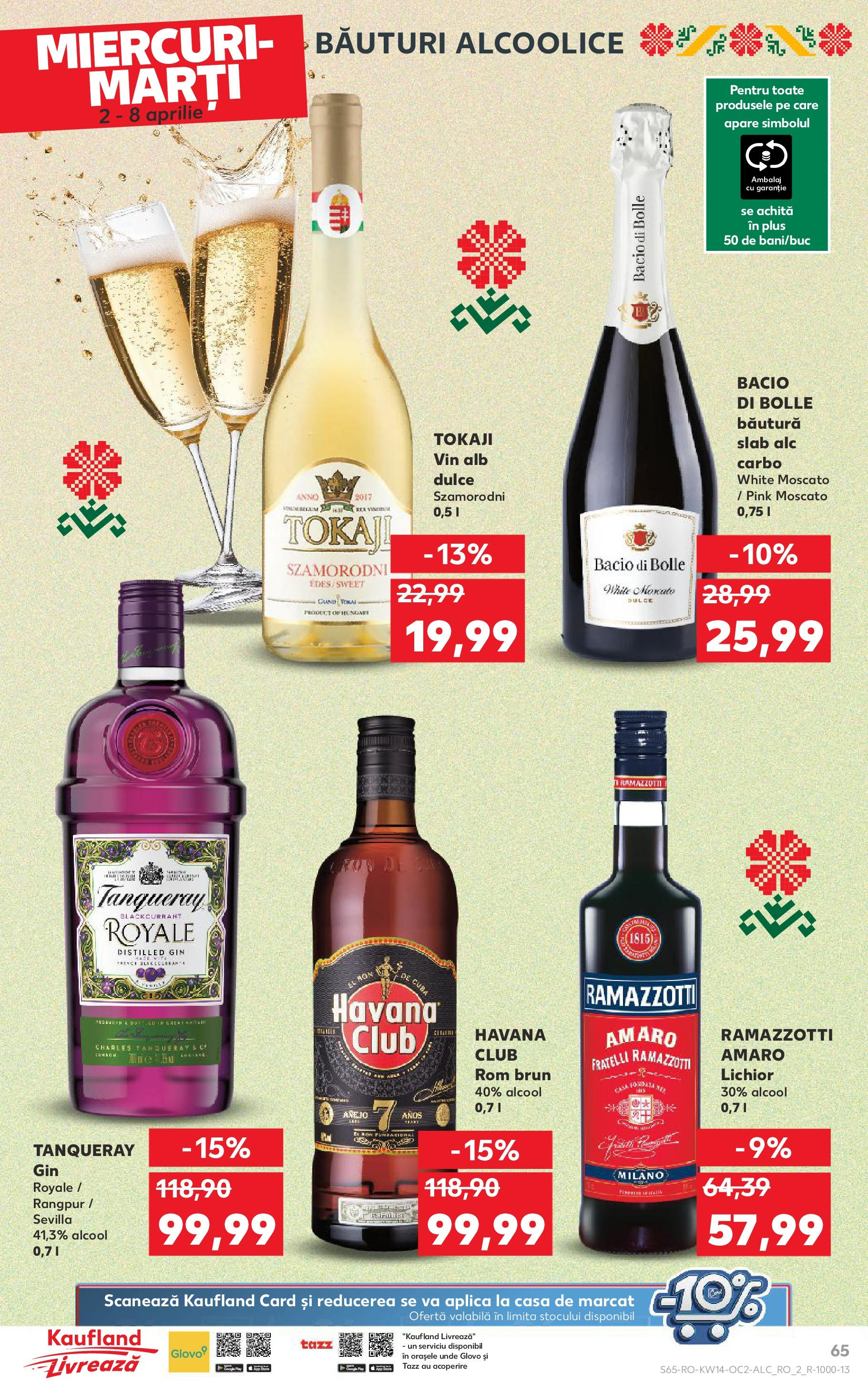 Catalog Kaufland 2 - 8 Aprilie 2025 | Pagina 65 | Produse: Lichior, Vin, Rom, Gin