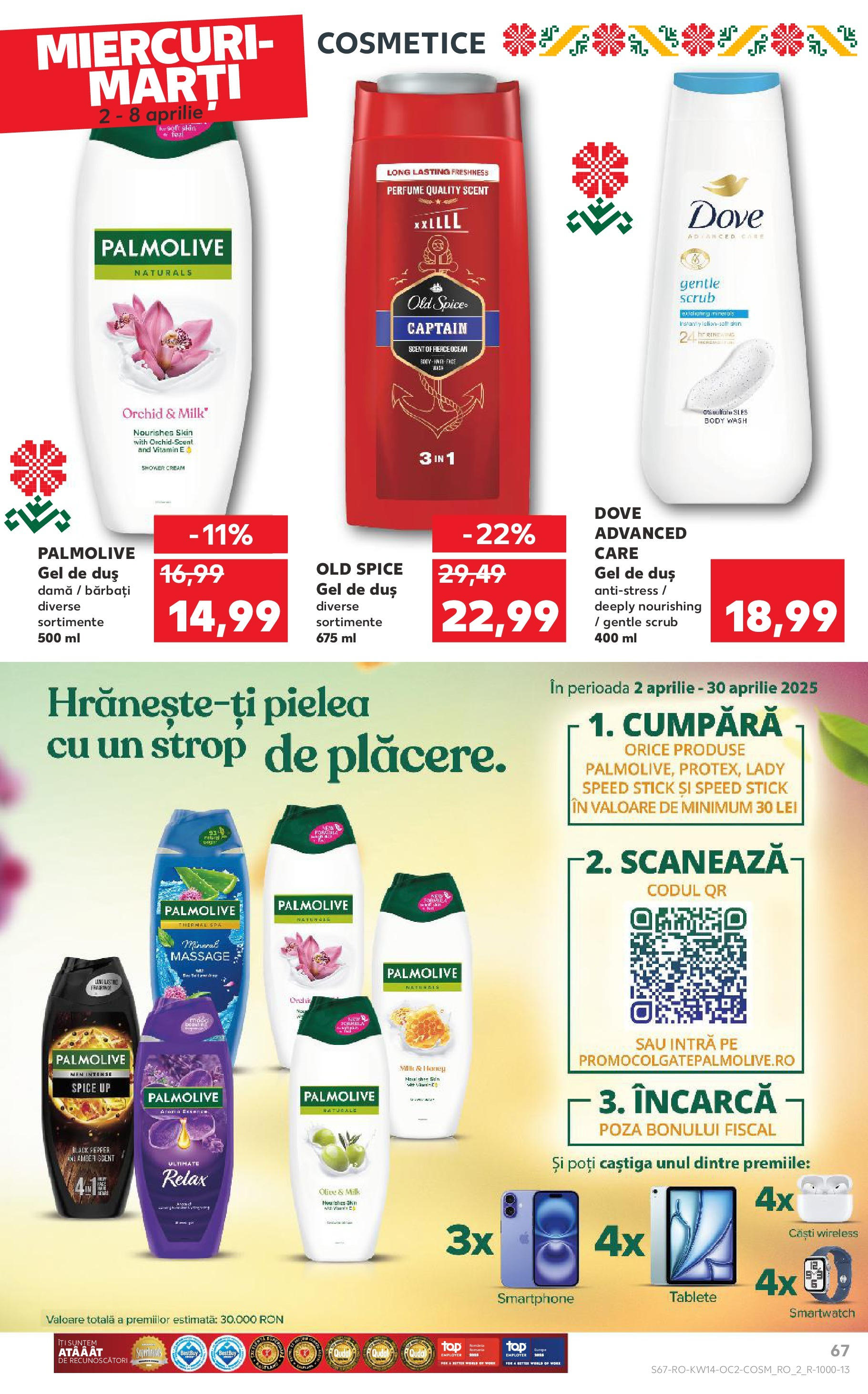 Catalog Kaufland 2 - 8 Aprilie 2025 | Pagina 67 | Produse: Smartphone, Body, Smartwatch, Duș