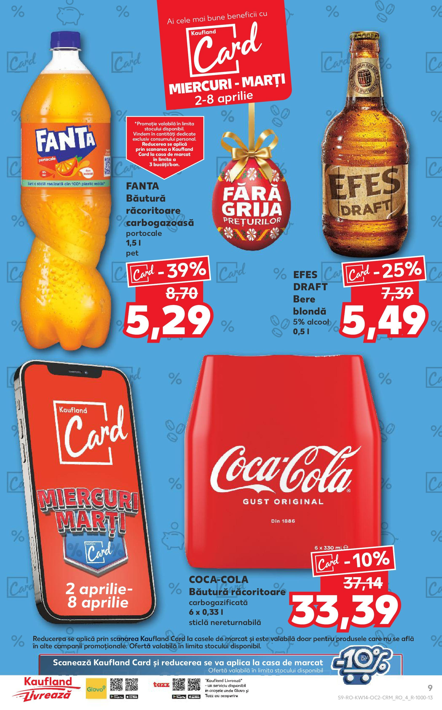 Catalog Kaufland 2 - 8 Aprilie 2025 | Pagina 9 | Produse: Bere, Portocale