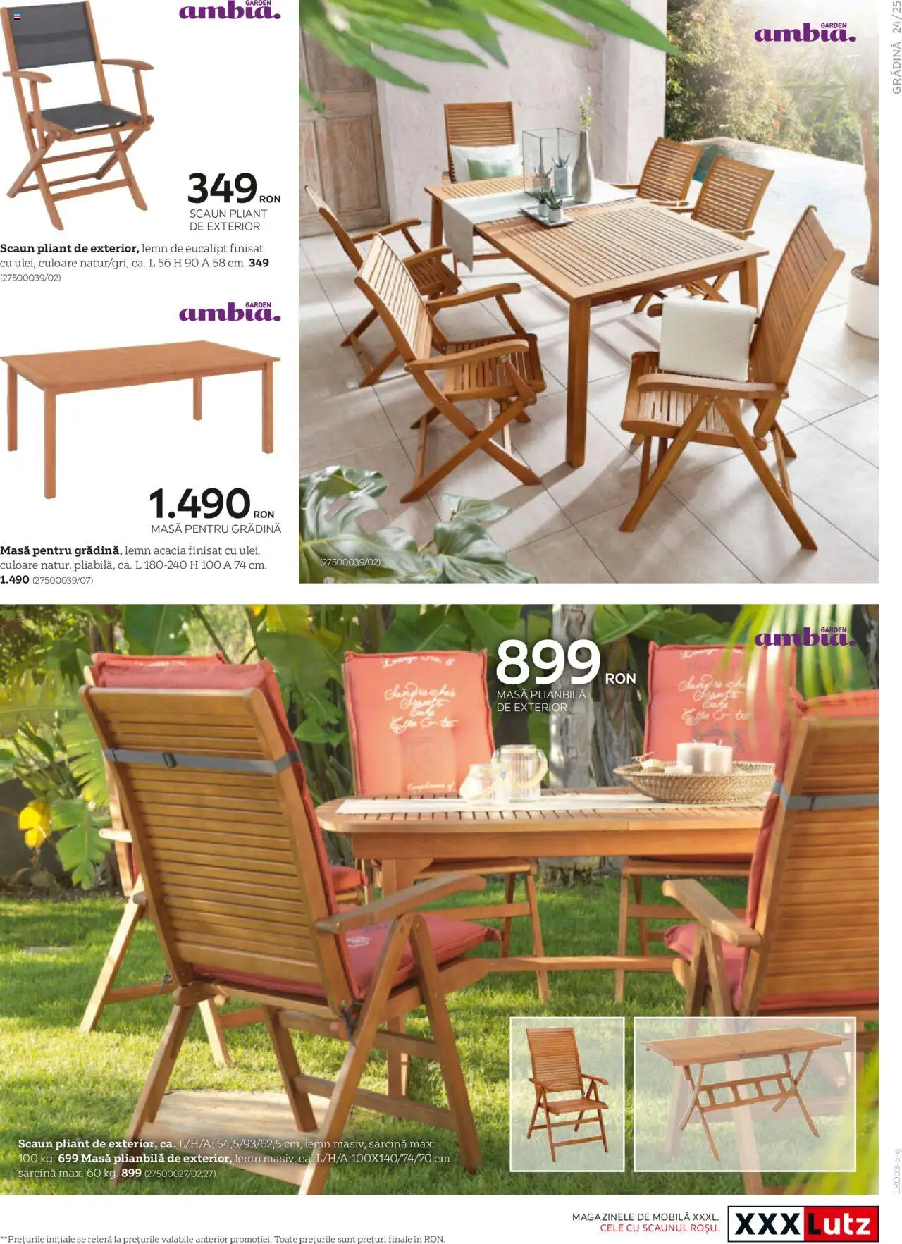 Catalog XXXLutz 10 Martie - 30 Septembrie 2025 | Pagina 25 | Produse: Masă, Scaun, Onion