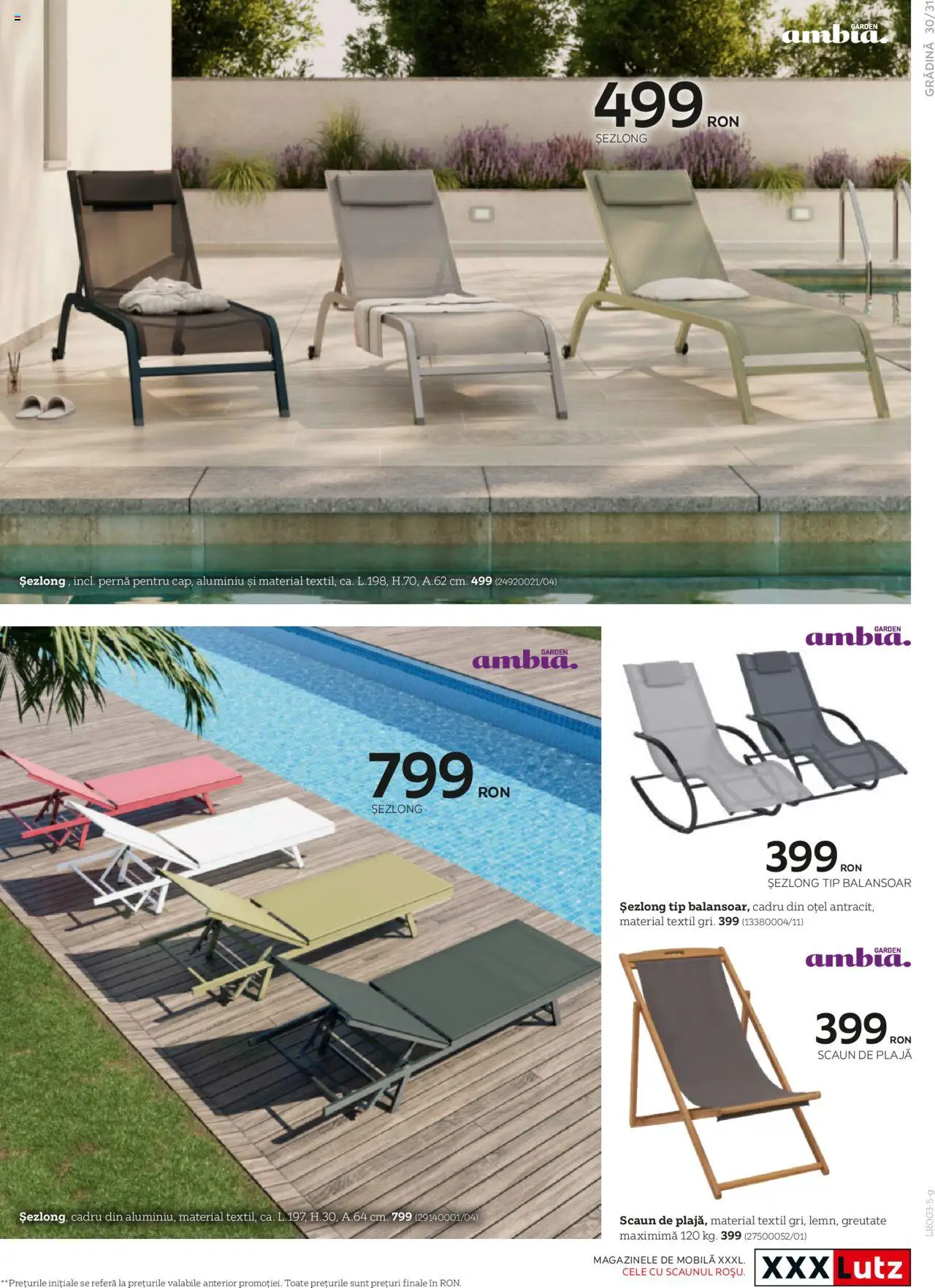 Catalog XXXLutz 10 Martie - 30 Septembrie 2025 | Pagina 31 | Produse: Pernă, Șezlong, Scaun, Balansoar