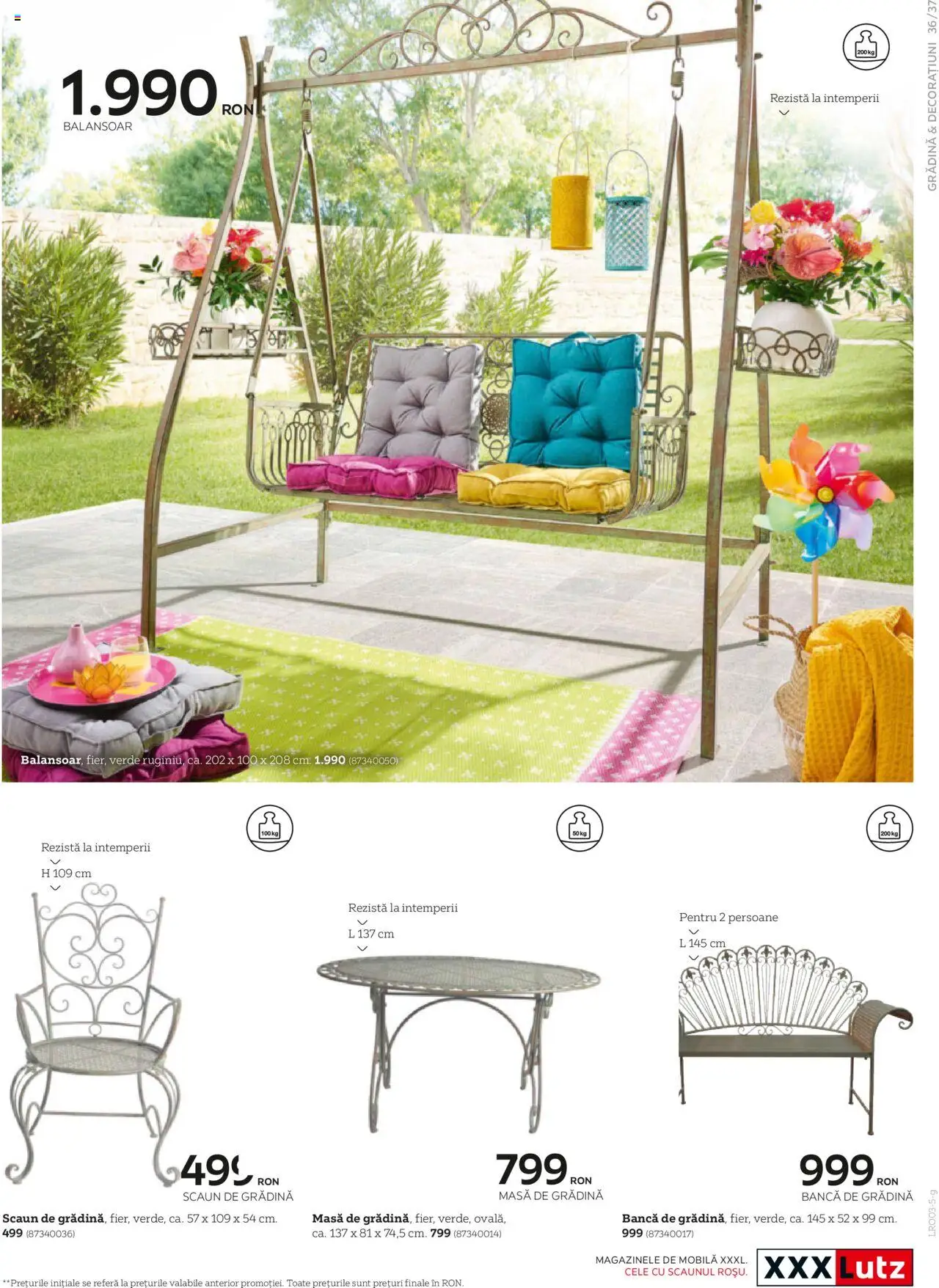 Catalog XXXLutz 10 Martie - 30 Septembrie 2025 | Pagina 37 | Produse: Masă, Scaun, Balansoar, Bancă