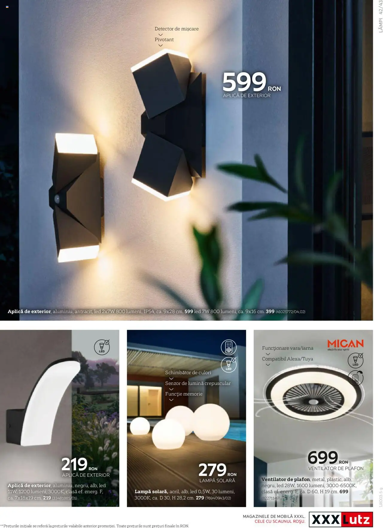 Catalog XXXLutz 10 Martie - 30 Septembrie 2025 | Pagina 43 | Produse: Tavuk suyu, Ventilator, Babak, Lampă