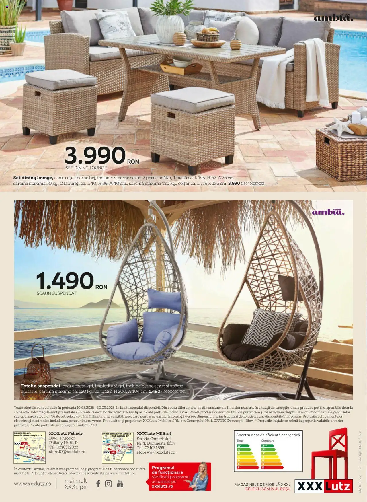 Catalog XXXLutz 10 Martie - 30 Septembrie 2025 | Pagina 52 | Produse: Fotoliu, Masă, Scaun, Colțar
