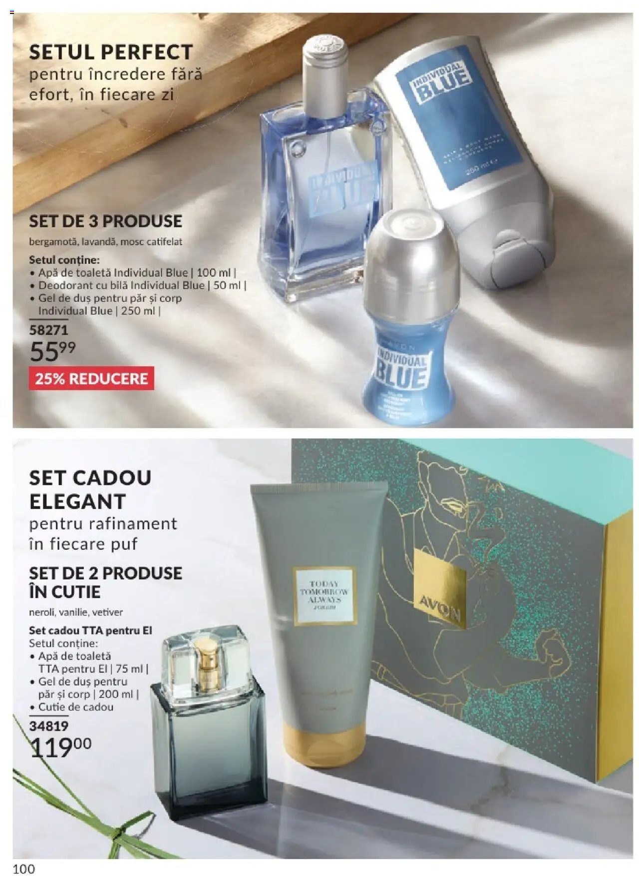 Catalog Avon 1 - 30 Aprilie 2025 | Pagina 100 | Produse: Toaletă, Duș, Gel de duș, Deodorant
