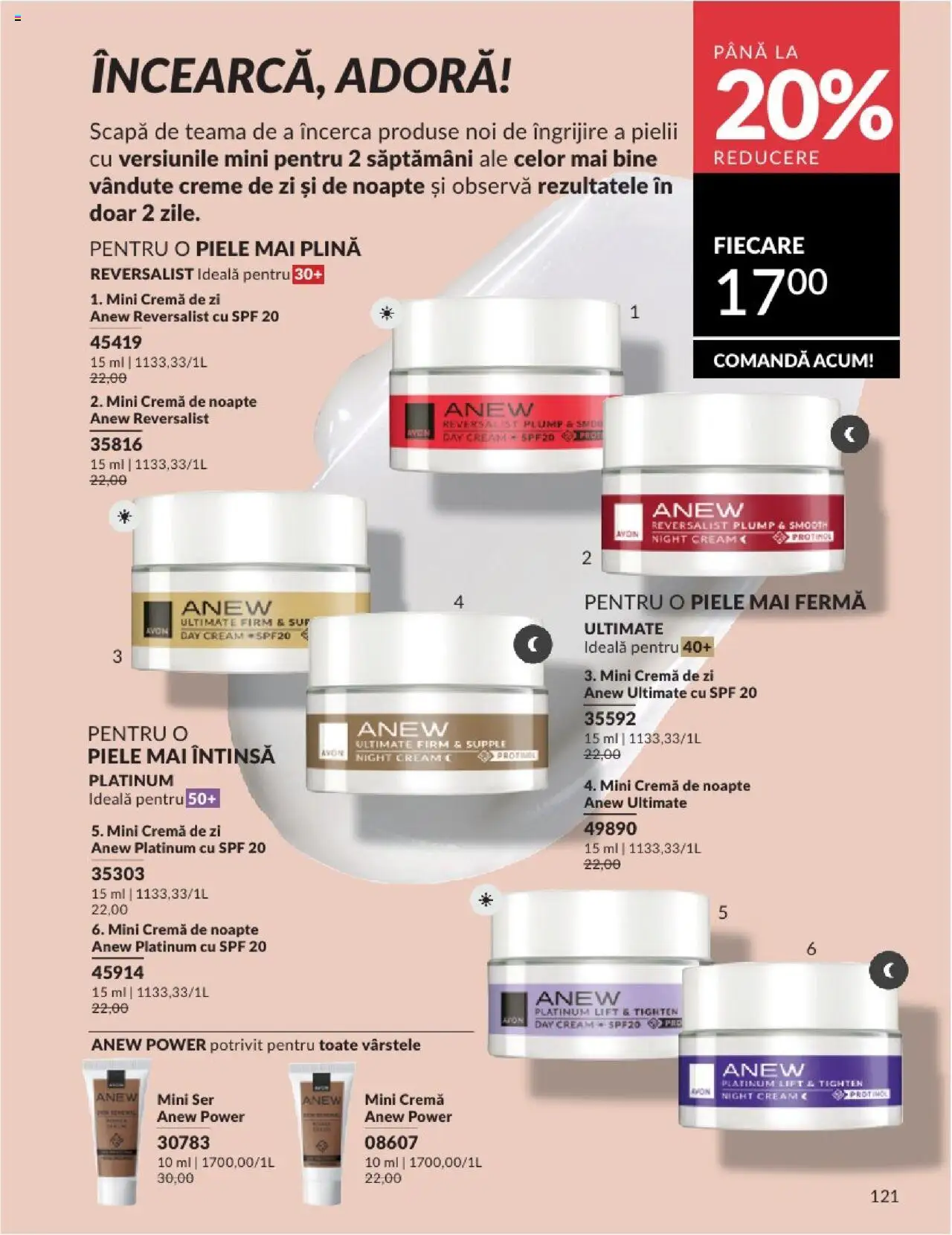 Catalog Avon 1 - 30 Aprilie 2025 | Pagina 121 | Produse: Cremă de zi, Cremă de noapte, Cremă