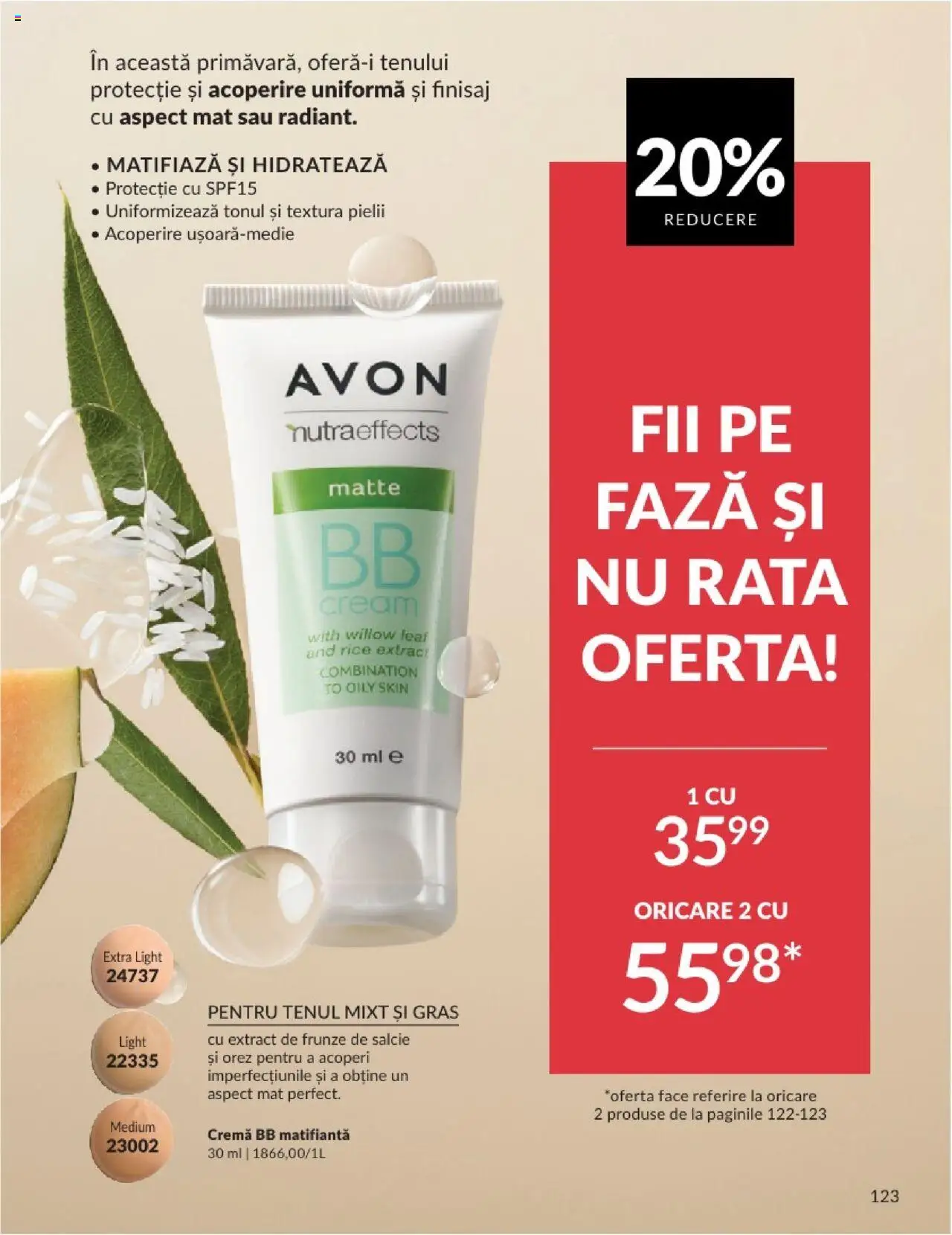Catalog Avon 1 - 30 Aprilie 2025 | Pagina 123 | Produse: Rață, Cremă, Orez