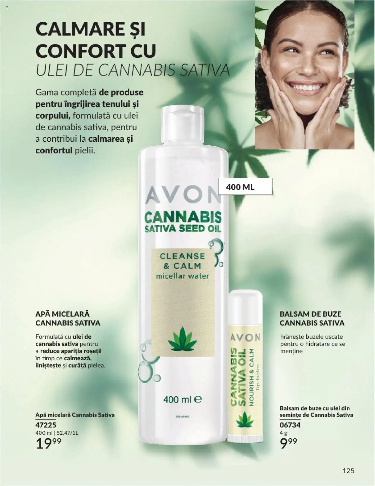 Catalog Avon 1 - 30 Aprilie 2025 | Pagina 125 | Produse: Balsam, Ulei, Apă micelară, Apă