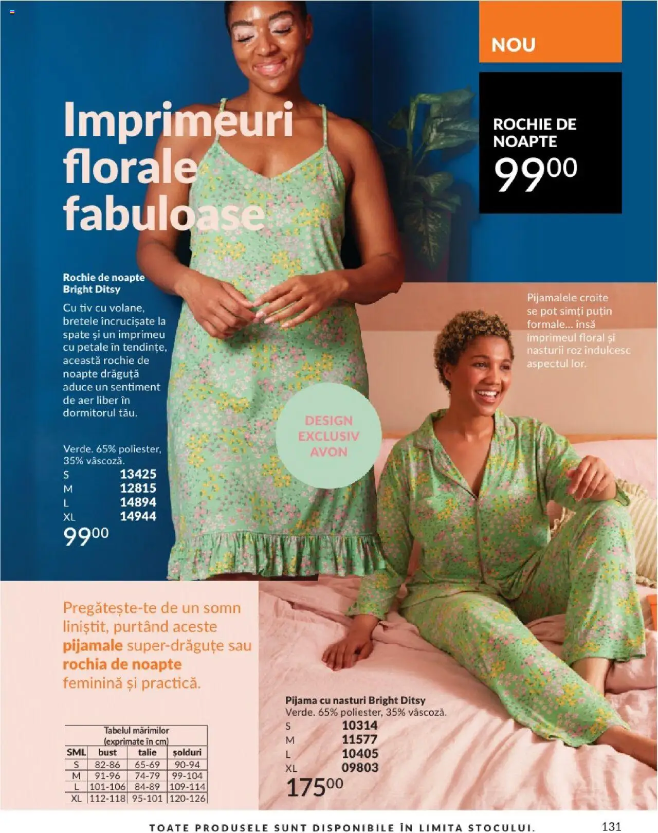 Catalog Avon 1 - 30 Aprilie 2025 | Pagina 131 | Produse: Rochie, Pijamale