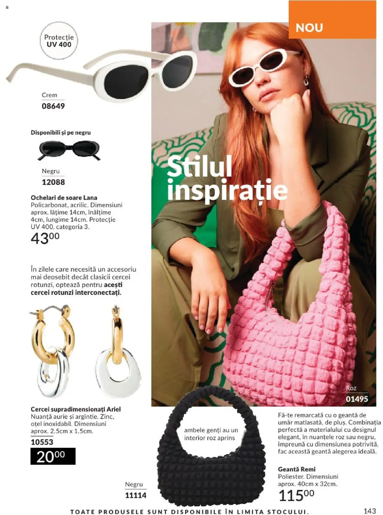 Catalog Avon 1 - 30 Aprilie 2025 | Pagina 143 | Produse: Ochelari, Geantă, Cercei, Ochelari de soare