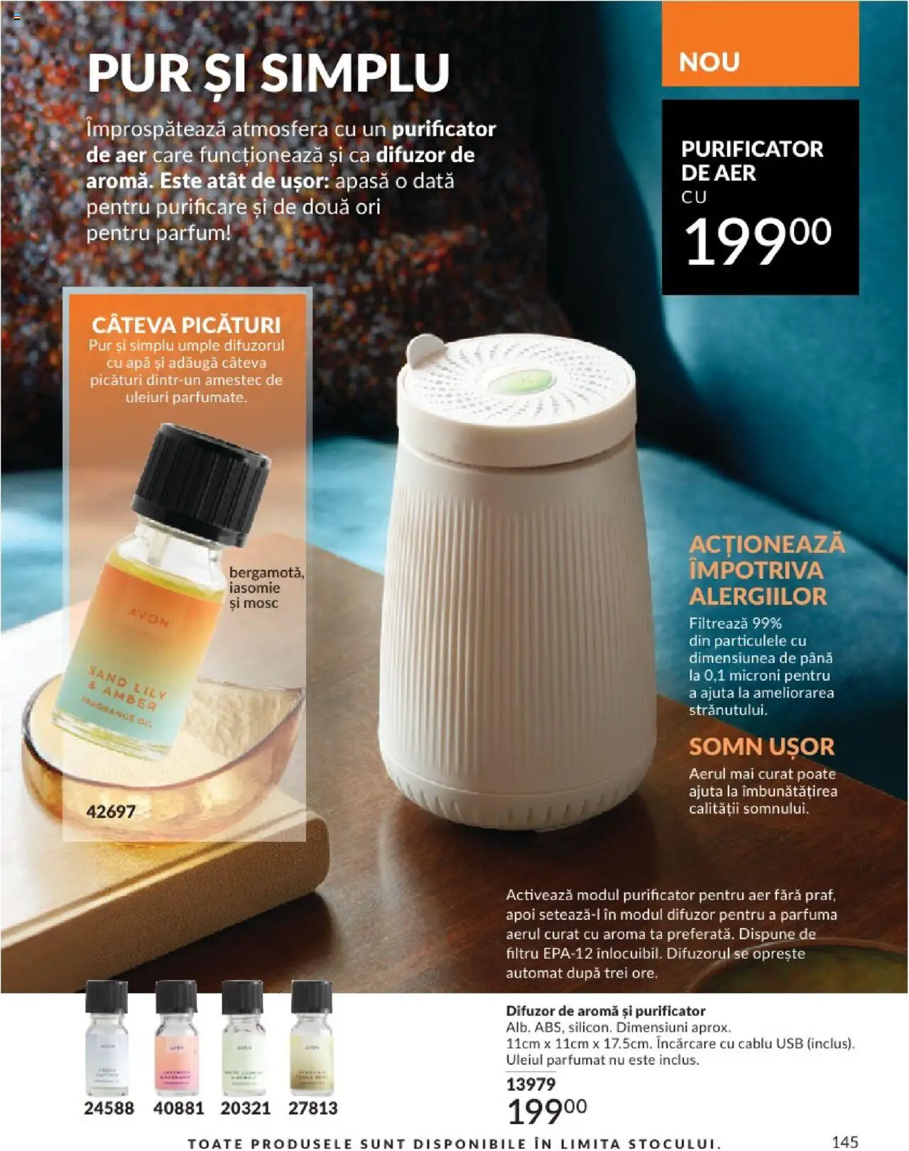 Catalog Avon 1 - 30 Aprilie 2025 | Pagina 145 | Produse: Cablu, Difuzor, Parfum, Apă