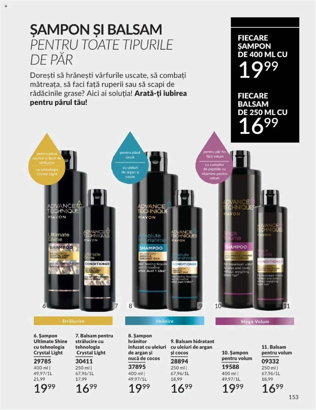 Catalog Avon 1 - 30 Aprilie 2025 | Pagina 153 | Produse: Body, Șampon, Balsam