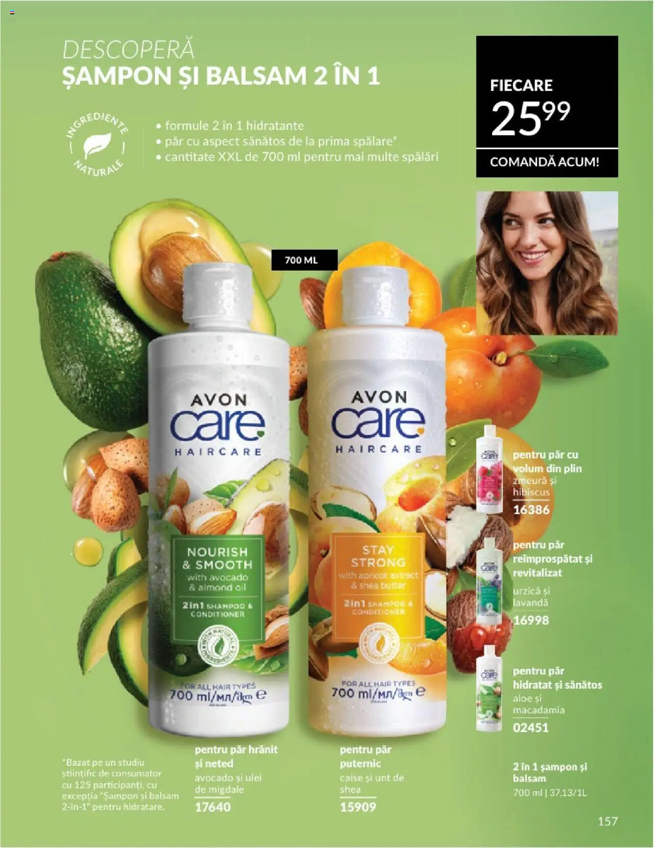 Catalog Avon 1 - 30 Aprilie 2025 | Pagina 157 | Produse: Migdale, Șampon, Balsam, Unt