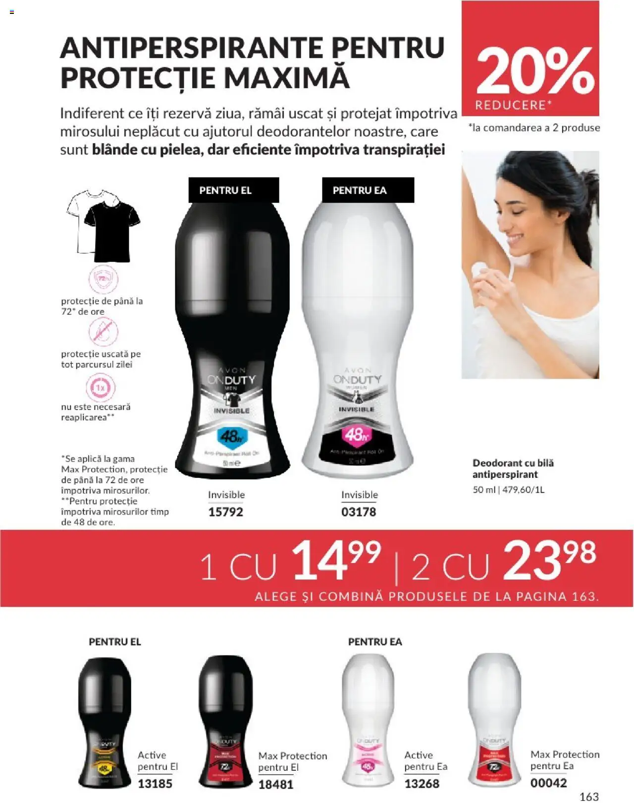 Catalog Avon 1 - 30 Aprilie 2025 | Pagina 163 | Produse: Deodorant, Antiperspirant