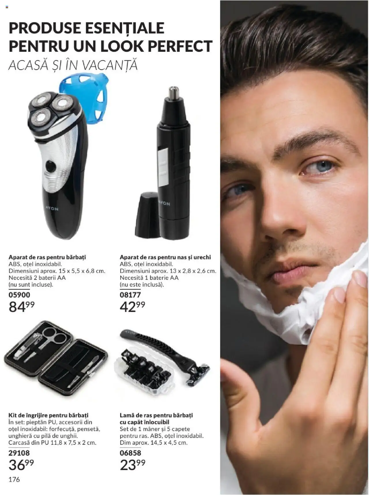 Catalog Avon 1 - 30 Aprilie 2025 | Pagina 176 | Produse: Carcasă, Aparat De Ras, Baterie, Baterii